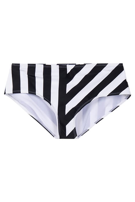 BLOCK STRIPE HIGH RISE BRIEFS BLACK 1
