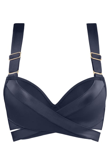 CACHE COEUR STEEL GREY PUSH UP BIKINI TOP 3