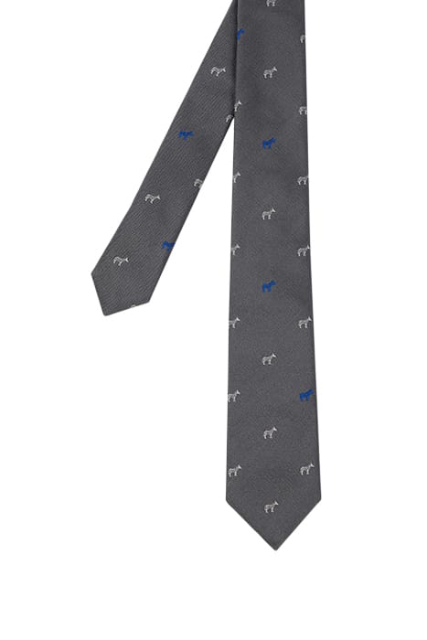 MEN TIE NARROW 6CM GREY 1