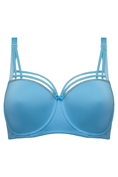 DAME DE PARIS BALTIC SEA AND GOLD BALCONY BRA 3