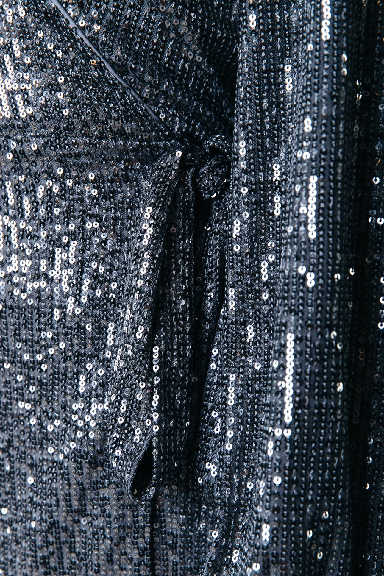 XITA SEQUINS REAL WRAP DRESS LS SILVER GREY 5