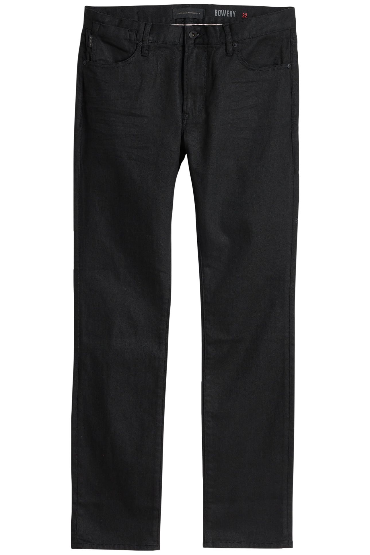 J701 COATED JEANS JET BLACK 1