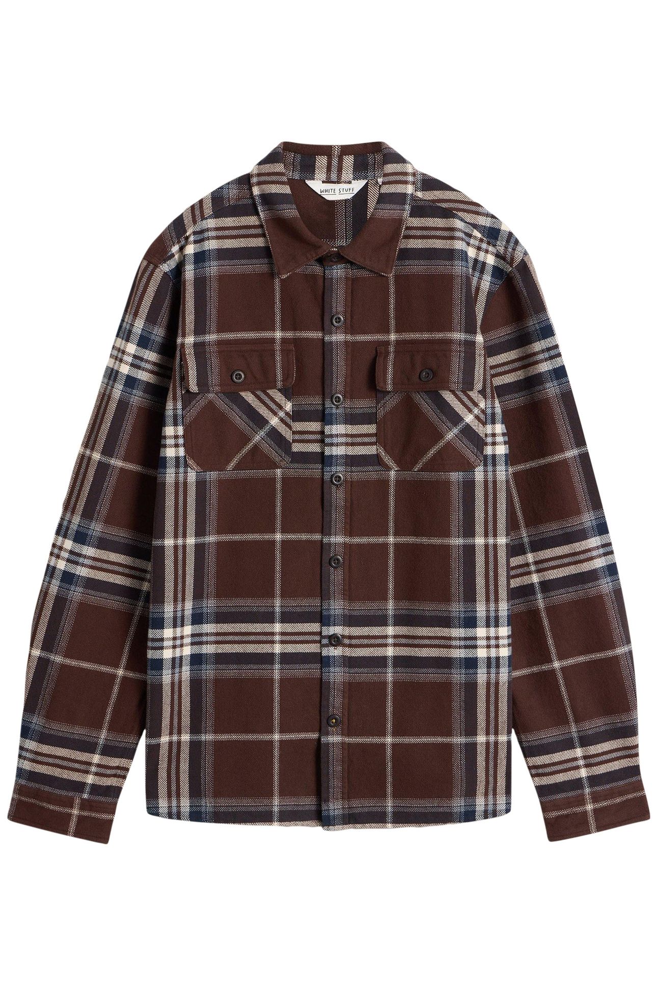 DARWEN CHECK OVERSHIRT BROWN MULTI 3