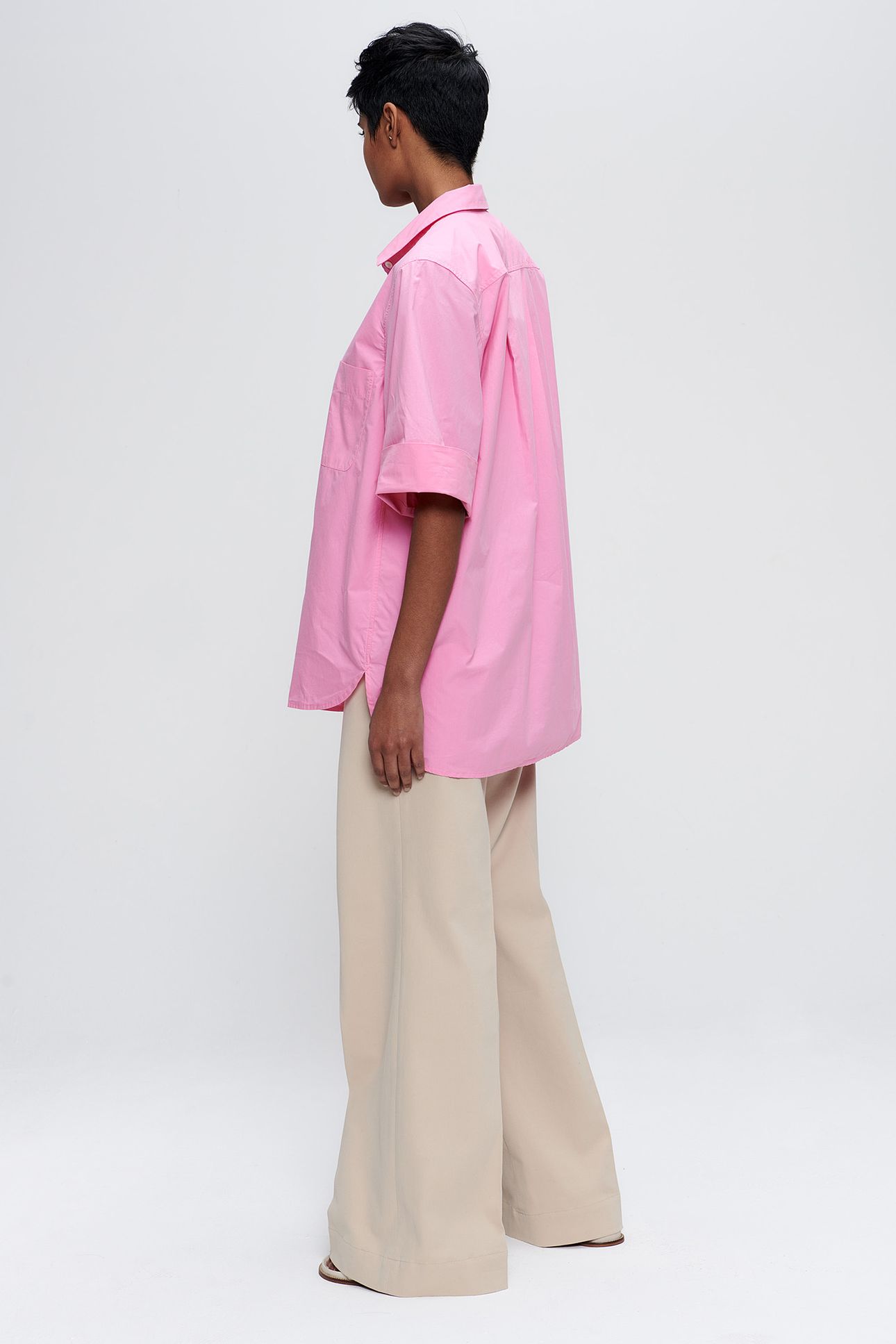 ORGANIC COTTON SHORT SLV SHIRT PEONIA 3