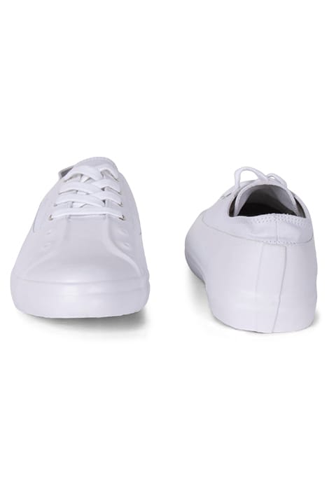 ALEX RUBBER CAN EYELET TRAINER WHITE 2