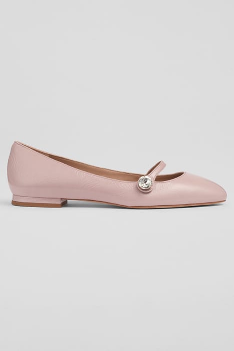 DEMI CRYSTAL BALLERINA SHOES PINK 1