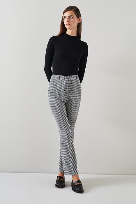 LAURIE - STRAIGHT JEANS  BLACK/CREAM 3