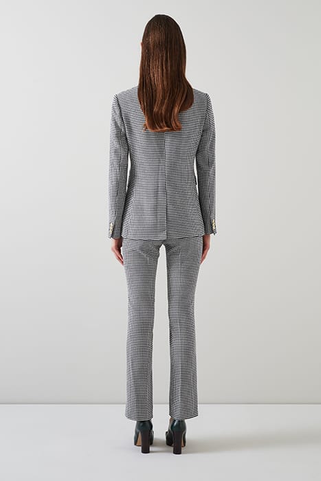 LAURIE - STRAIGHT JEANS  BLACK/CREAM 2