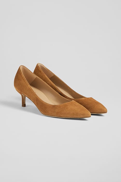 AUDREY POINTED COURT HEEL TAN 2