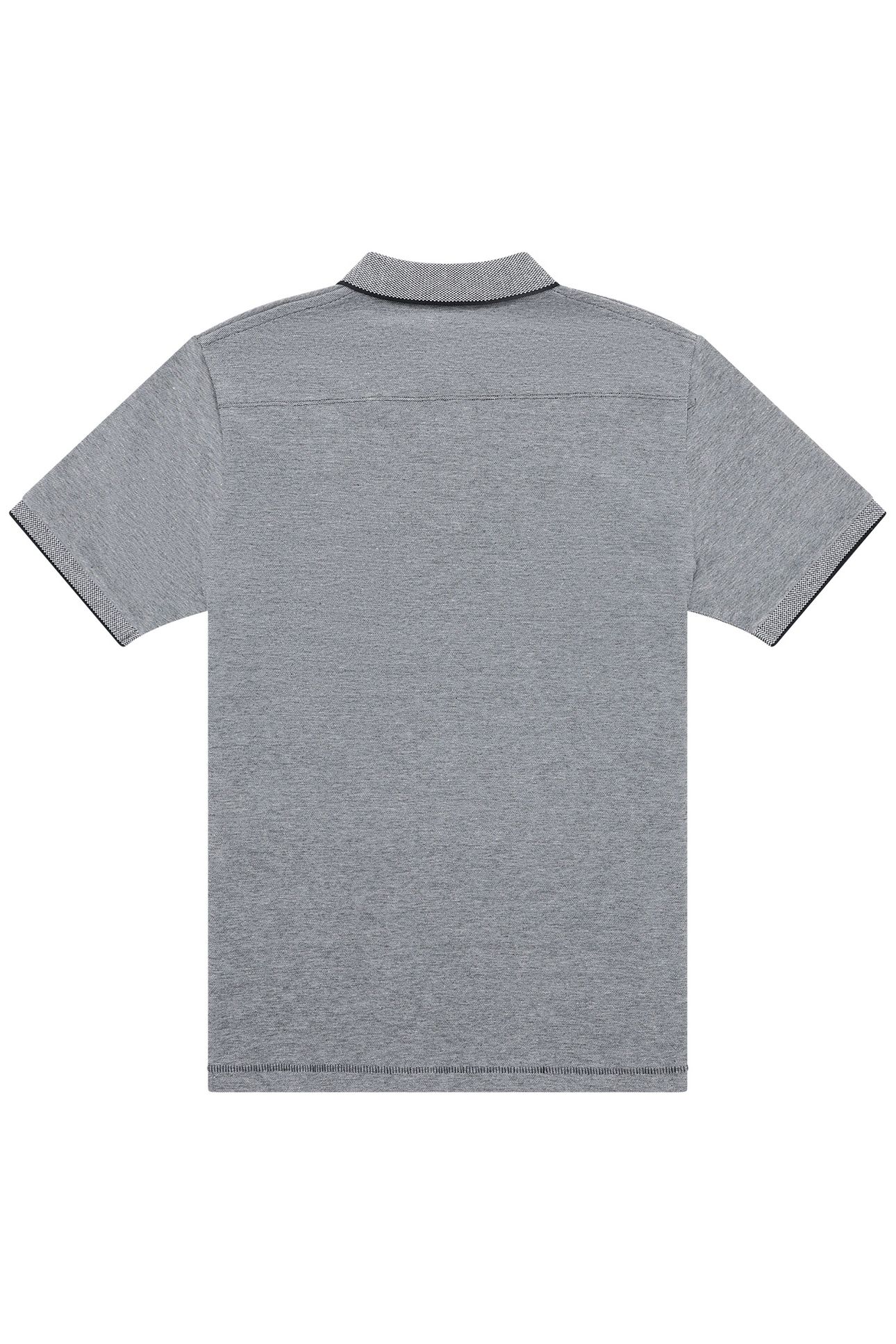BIRDSEYE TIPPED POLO MARINE/MARINE 2