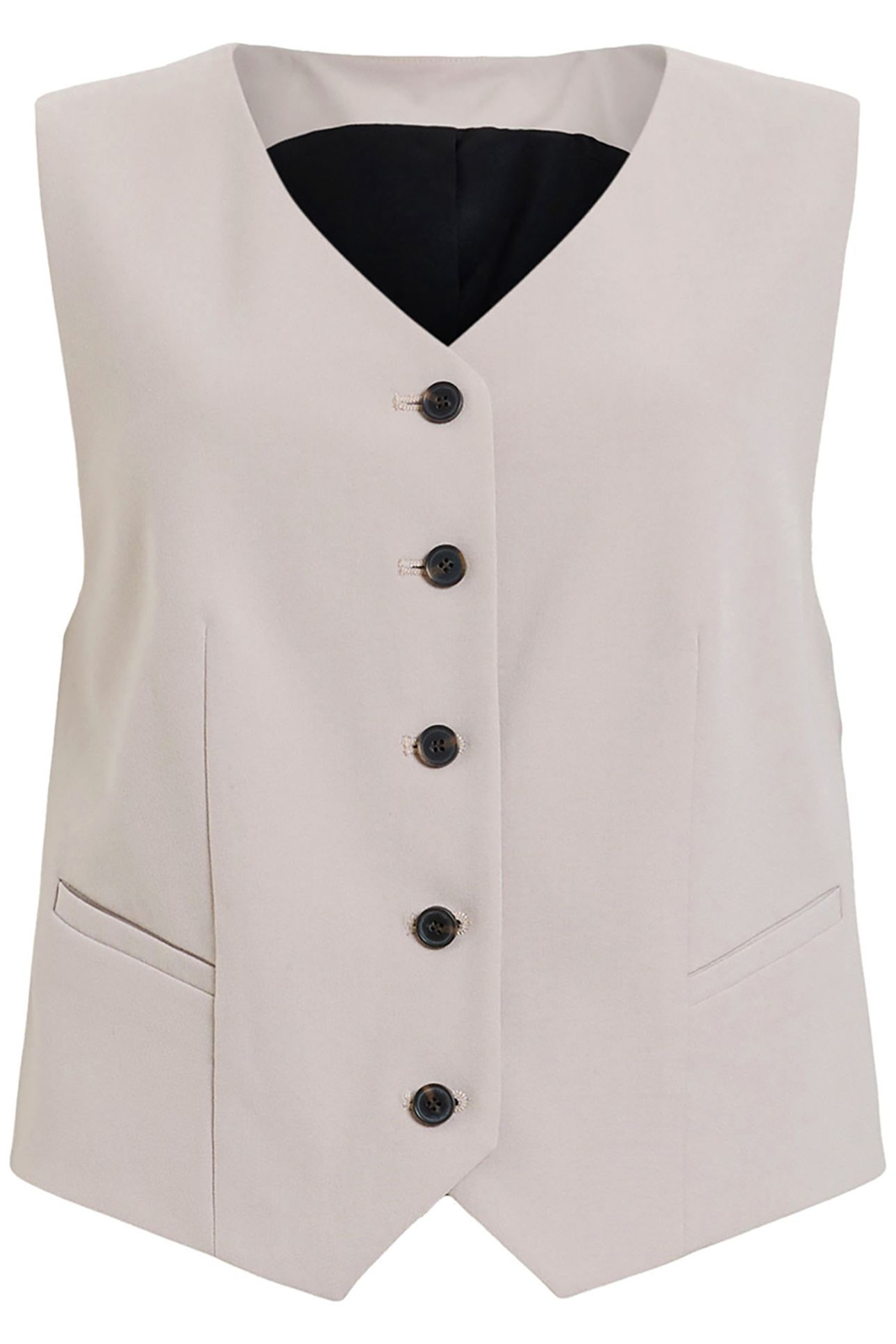 ALEIDA TRI WAISTCOAT GREIGE BROWN 4