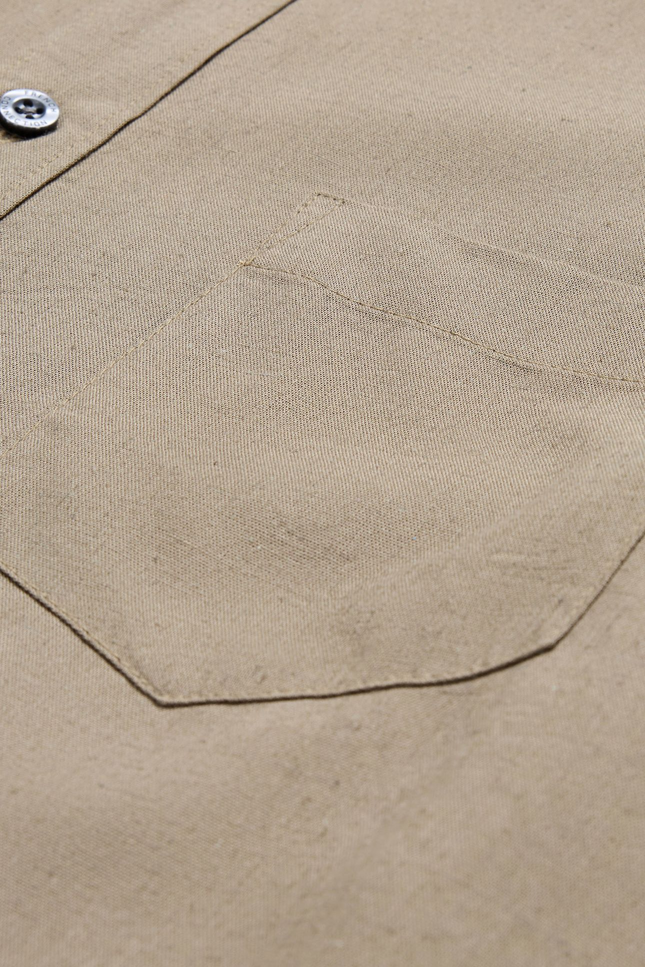 LINEN 22 L/S TRIM KHAKI 3