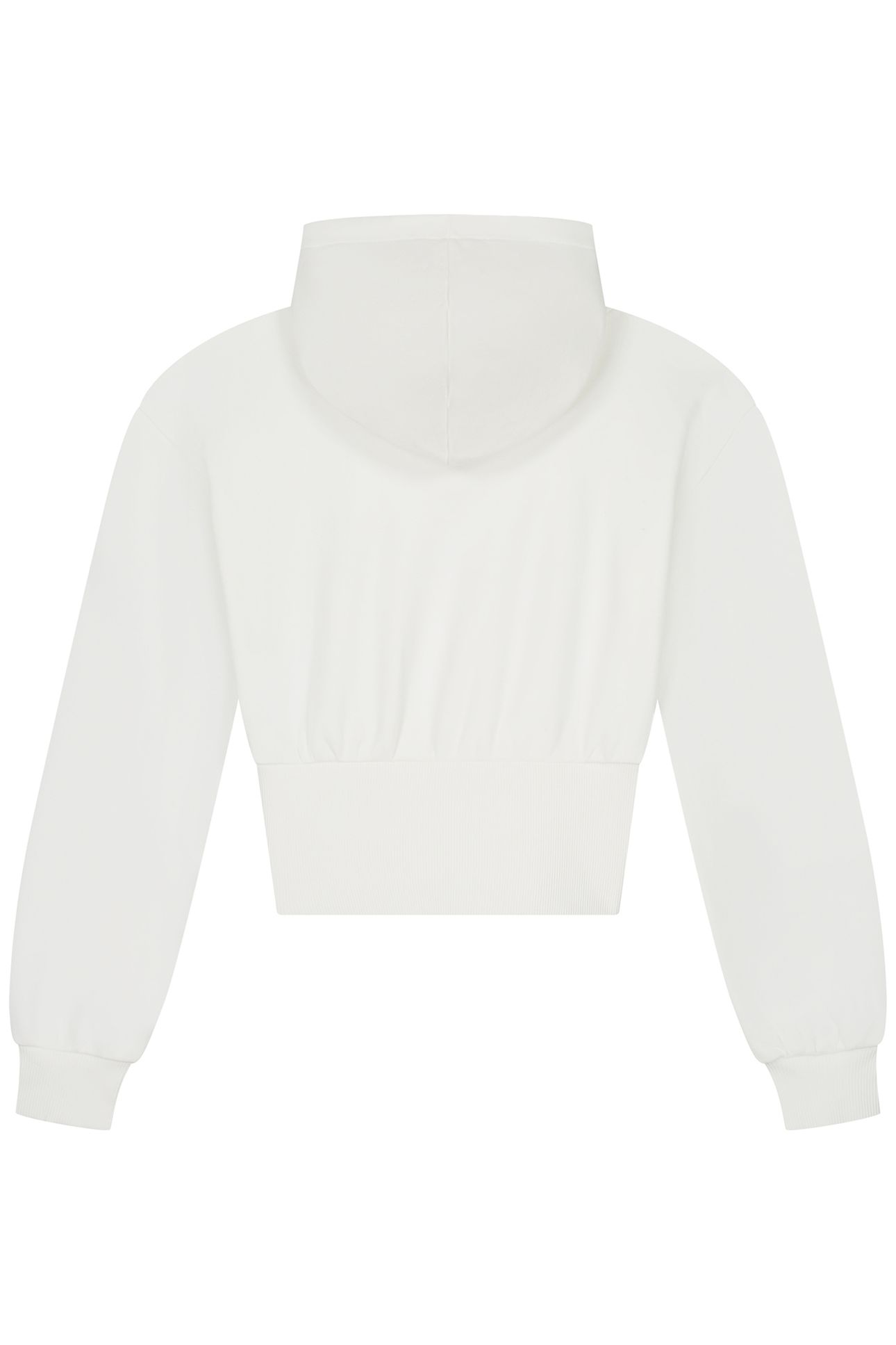 RIB HOODIE OFF WHITE/FUCHSIA POP 3