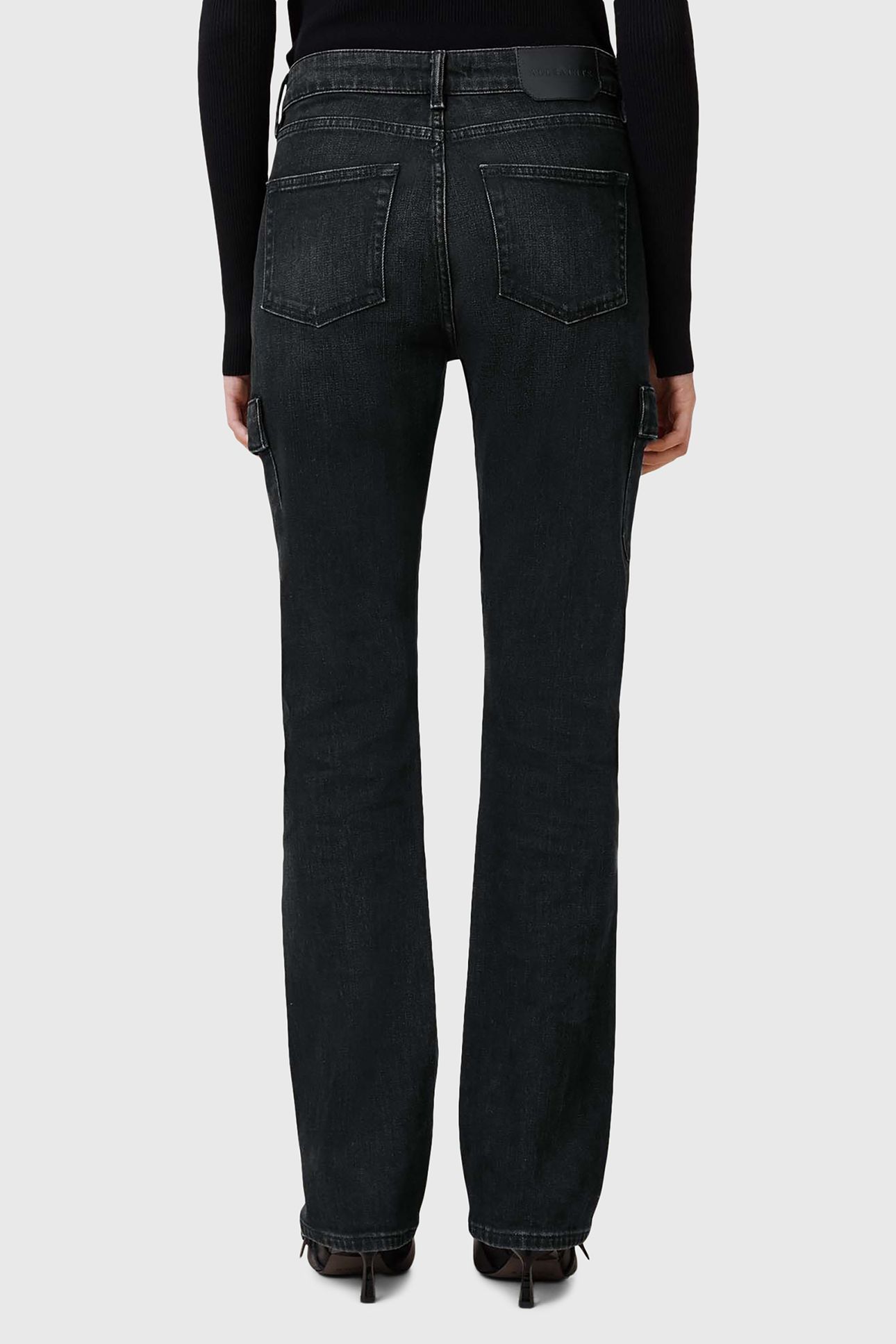 HOLLIS CARGO BOOTCUT WASHED BLACK 2
