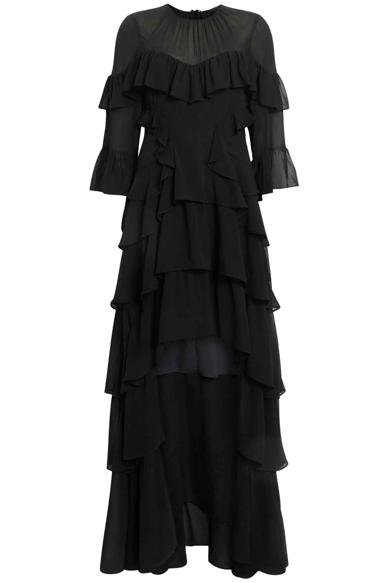 NAT RUFFLE DRESS BLACK 3