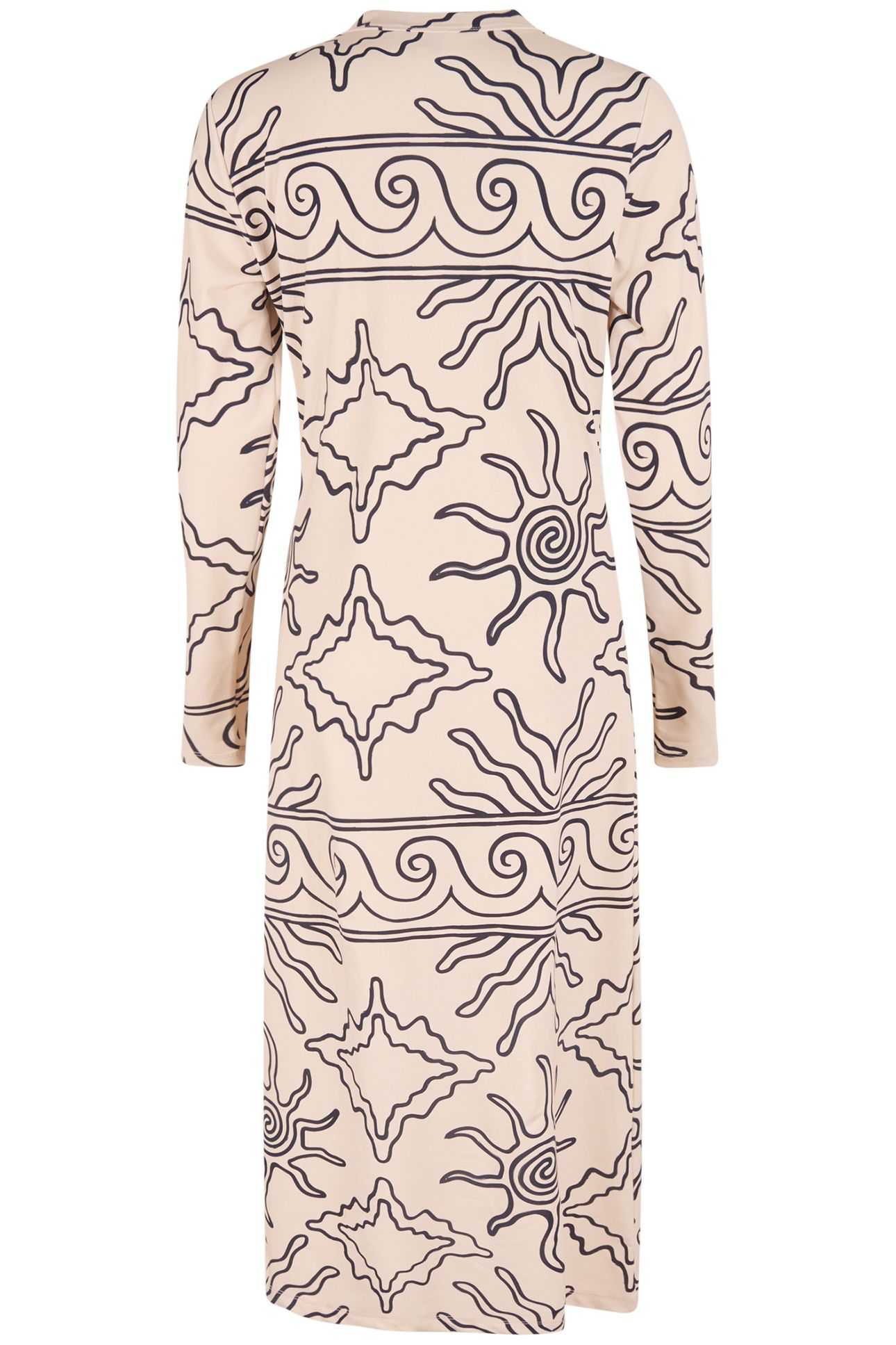 LA-SBPRINTED TRAVEL DRESS BLACK/WHITE 4