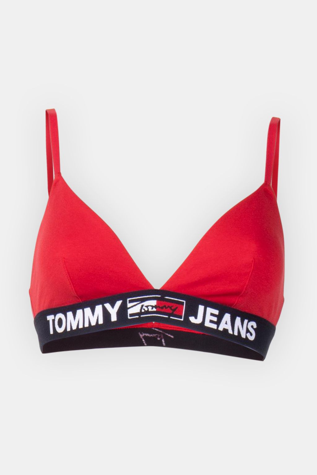 TRIANGLE BRALETTE UNLINED RED 3