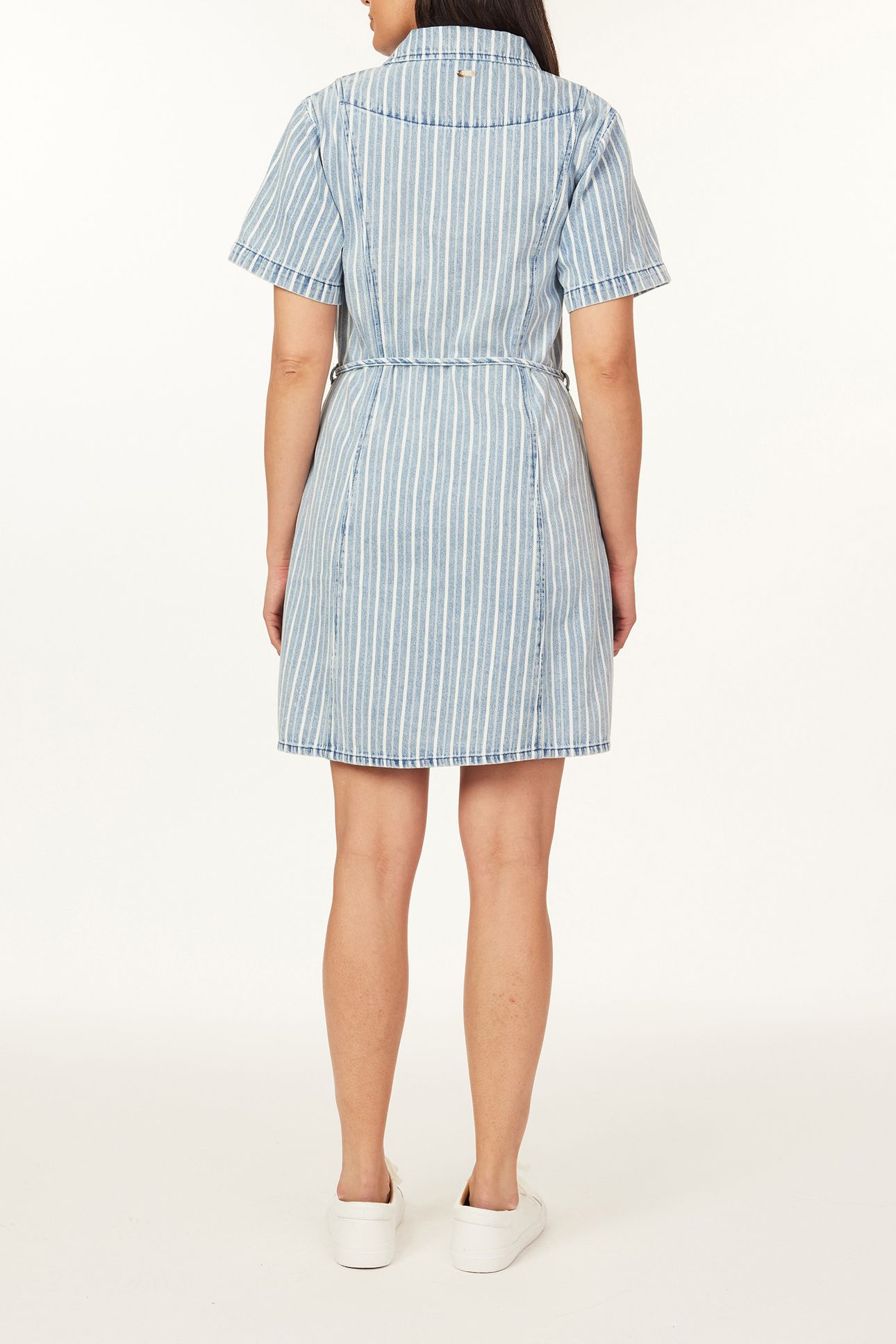 STRIPE EASY SHIRT DRESS BEL AIR 2