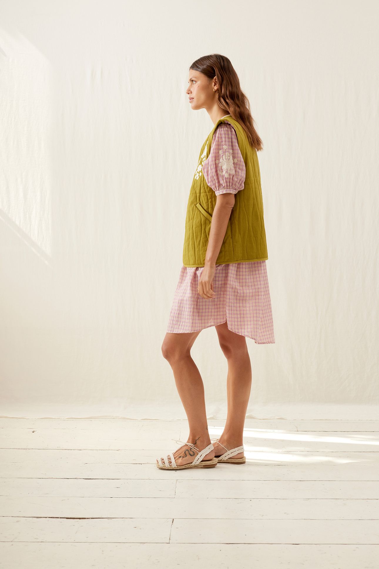 DRESS LIVIANE FUCHSIA TARTAN JOY 4