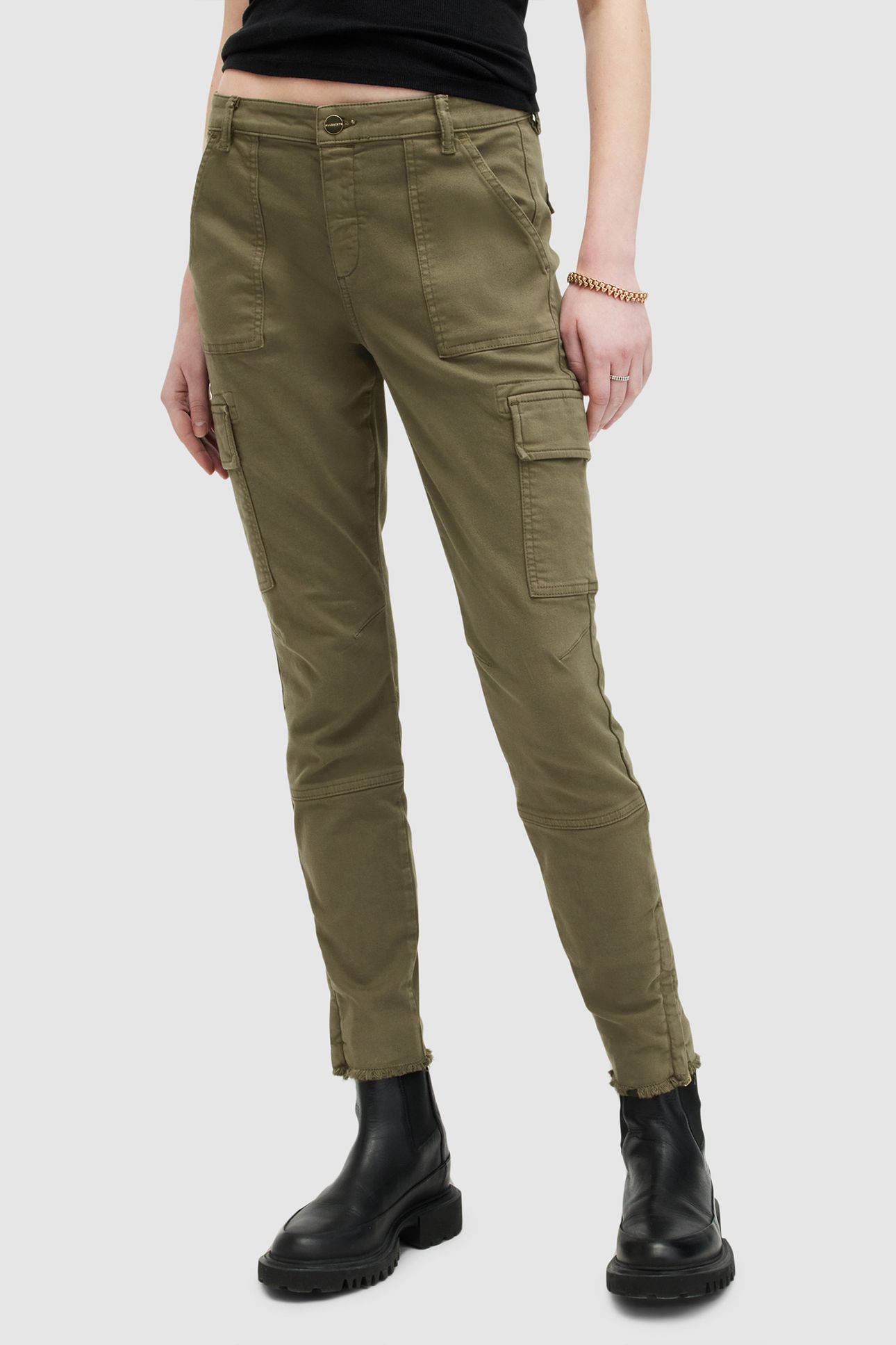 DURAN SKINNY CARGO KHAKI GREEN 1