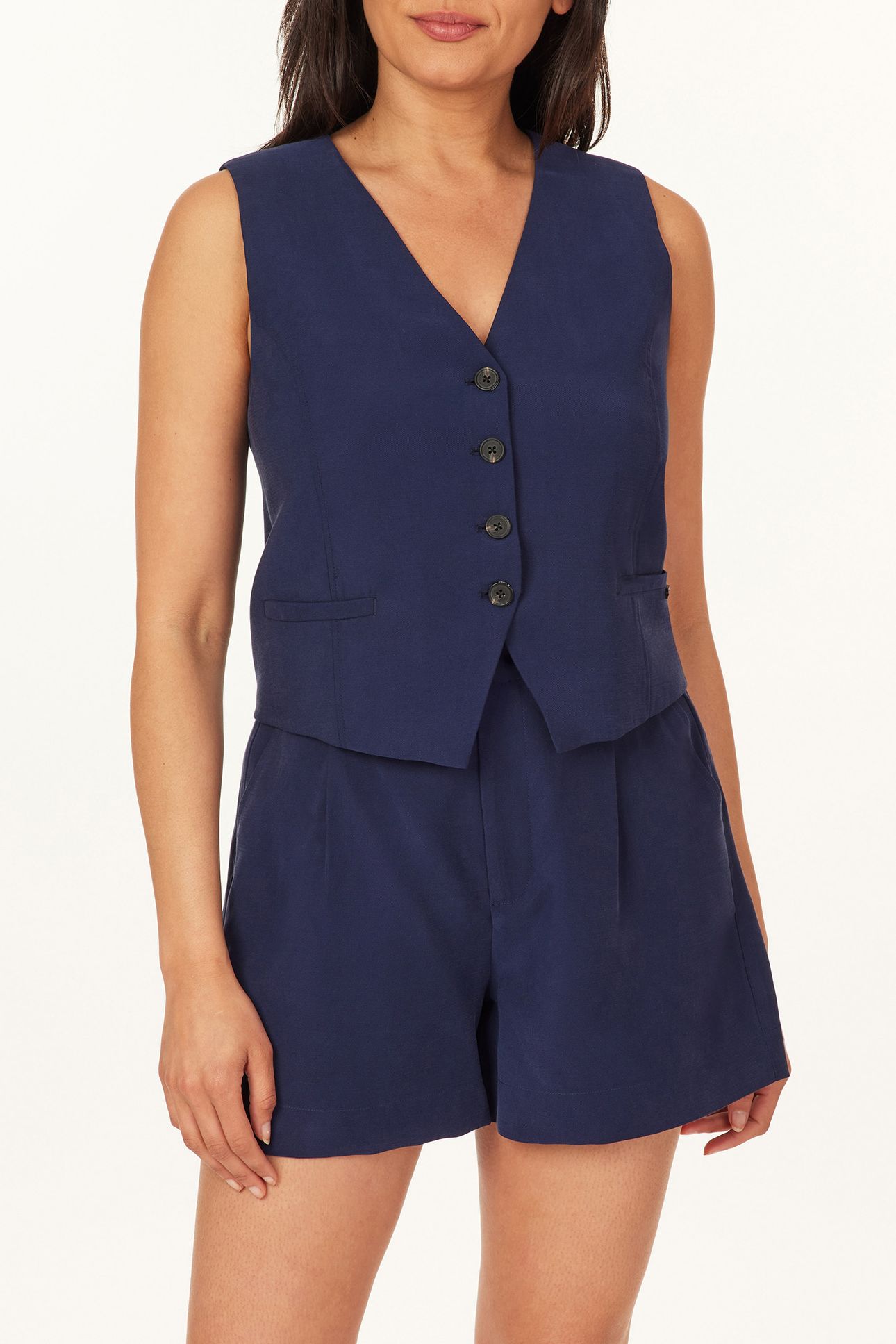 TWILL VEST MARITIME BLUE 1