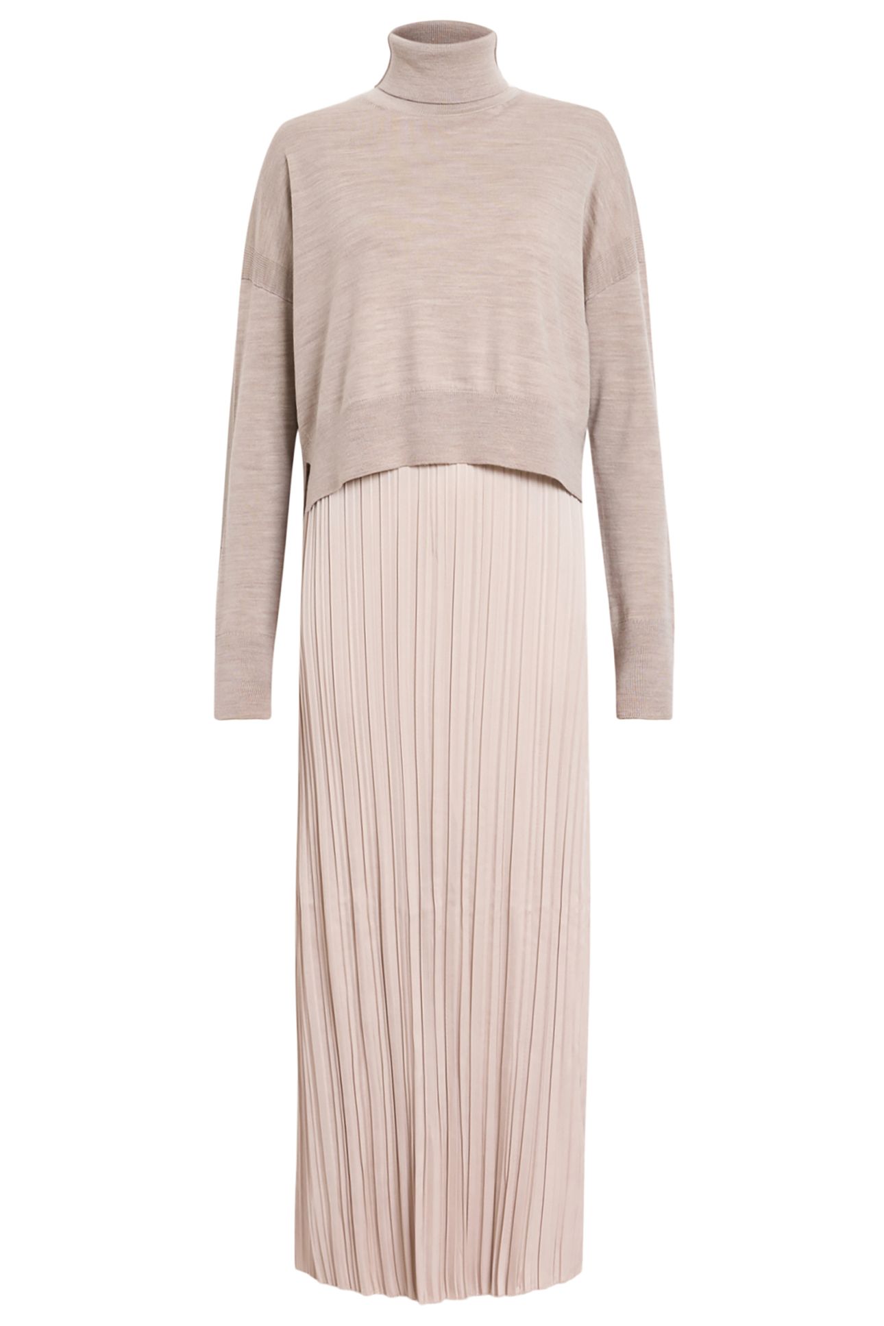 VITTORIA DRESS FAWN BROWN 3