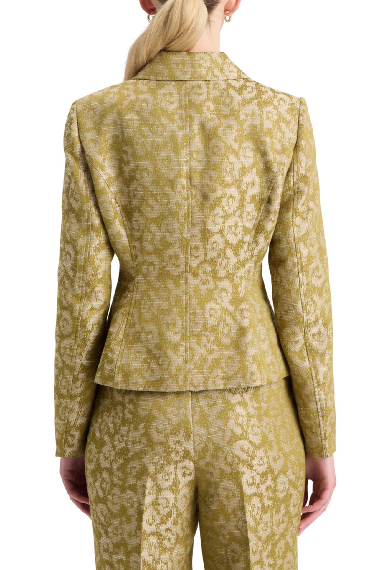 JACQUARD FITTED TRUCKER BLAZER IKAT LEOPARD 2