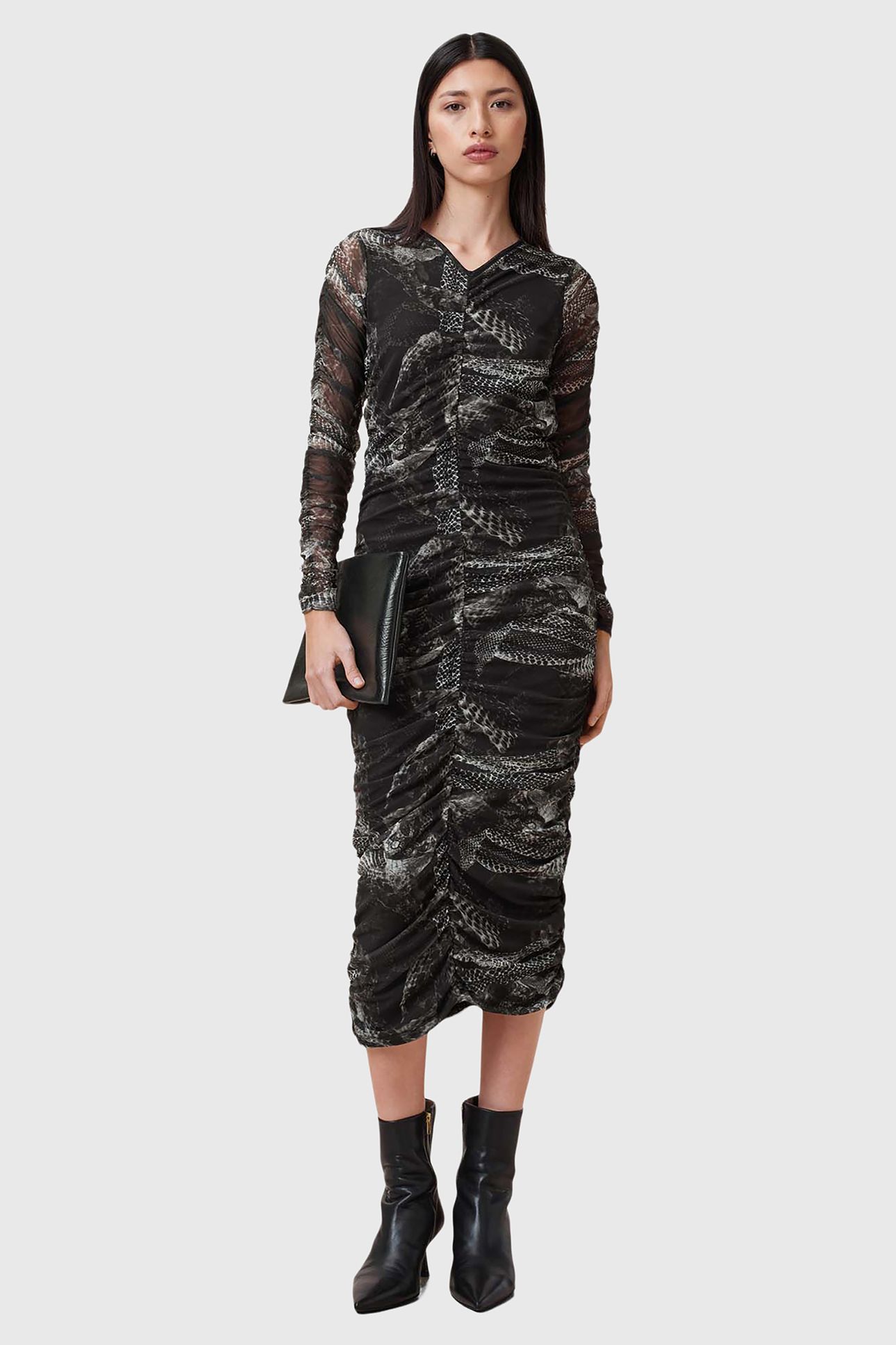 KEIKO MESH DRESS EVOLVE SLATE GREY 4