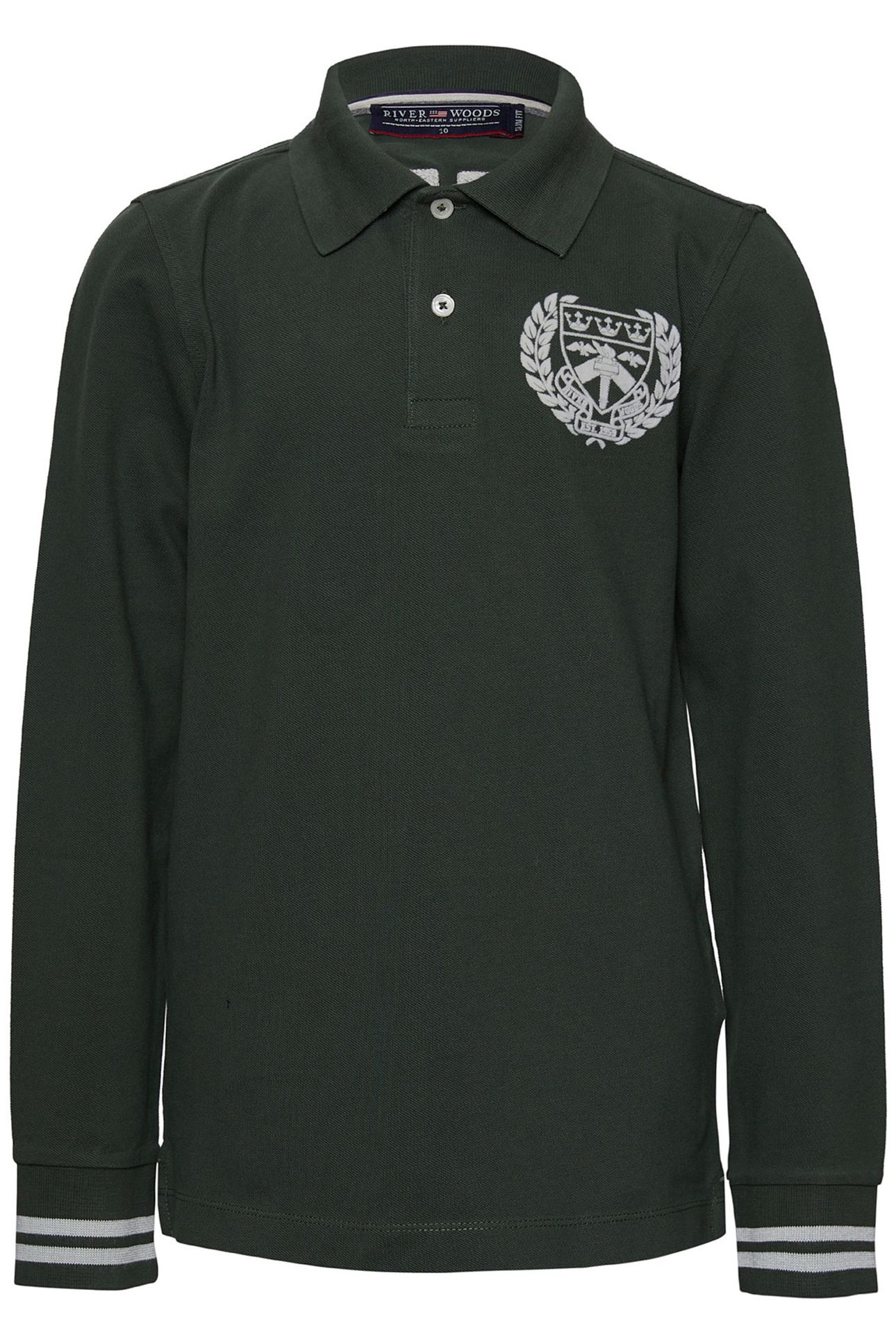 CUSTOM FIT COTTON POLO IN GREEN 1