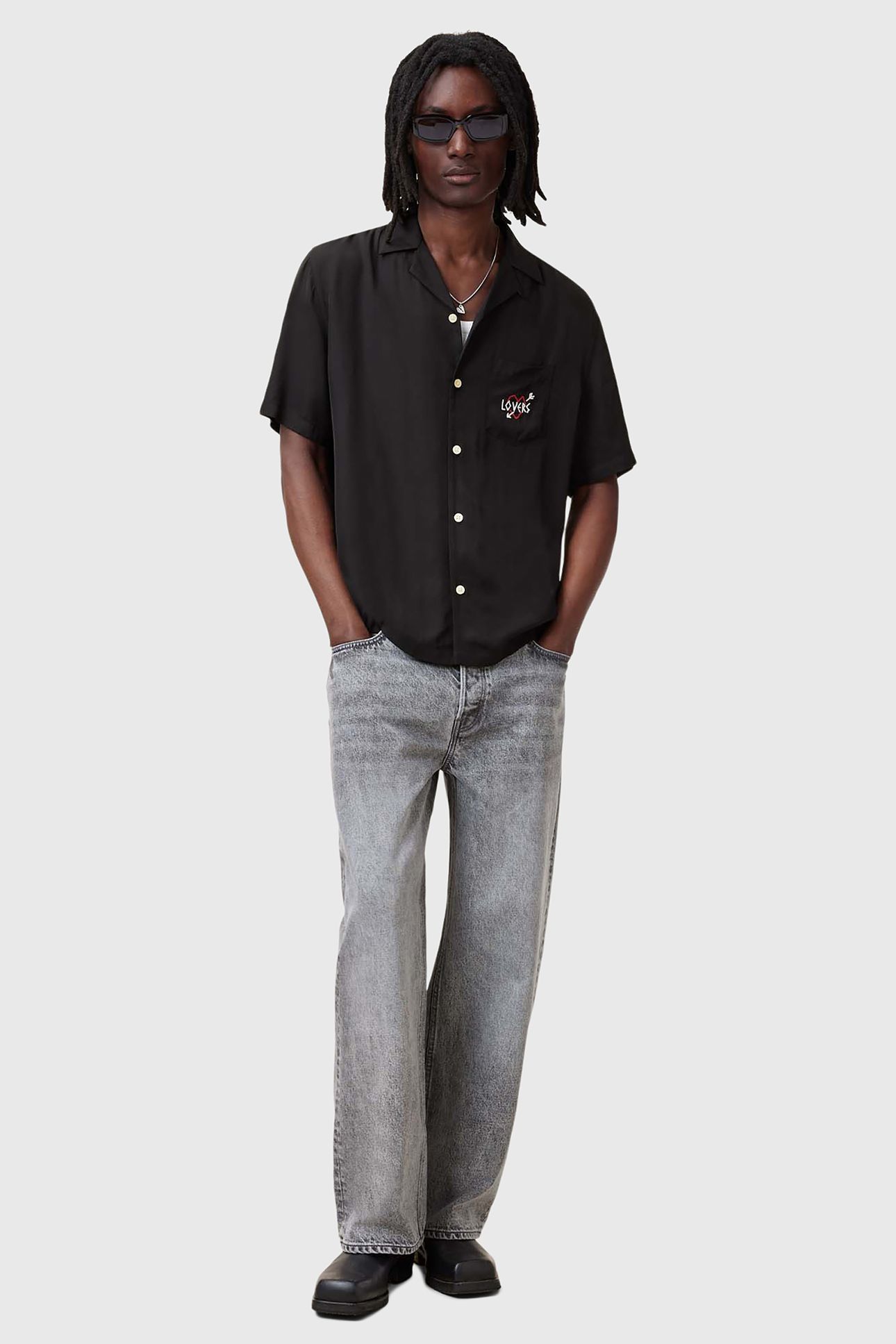 LOVERS SS SHIRT JET BLACK 5