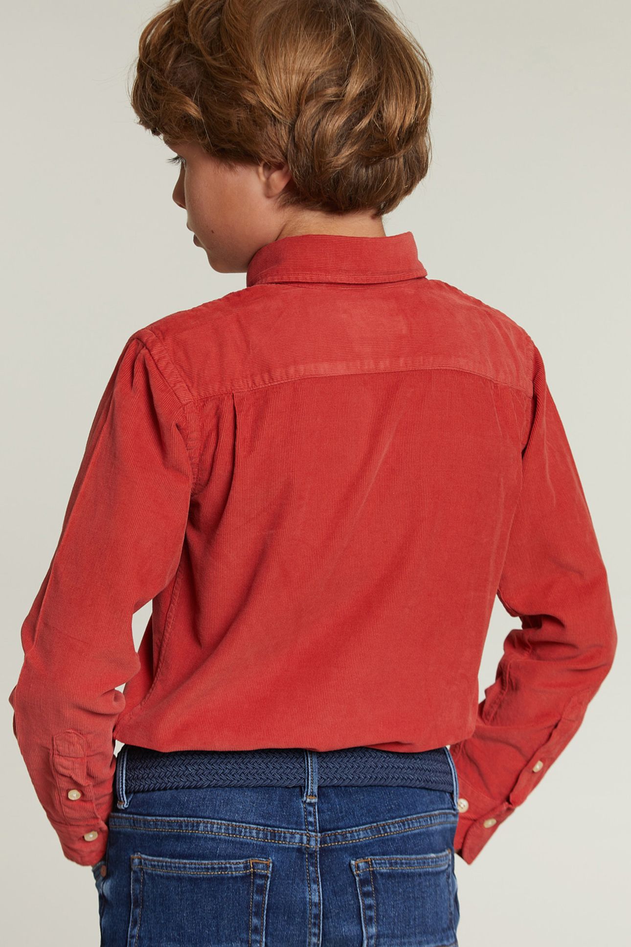 CUSTOM FIT CORDUROY SHIRT WITH POCKET BLUSH 2