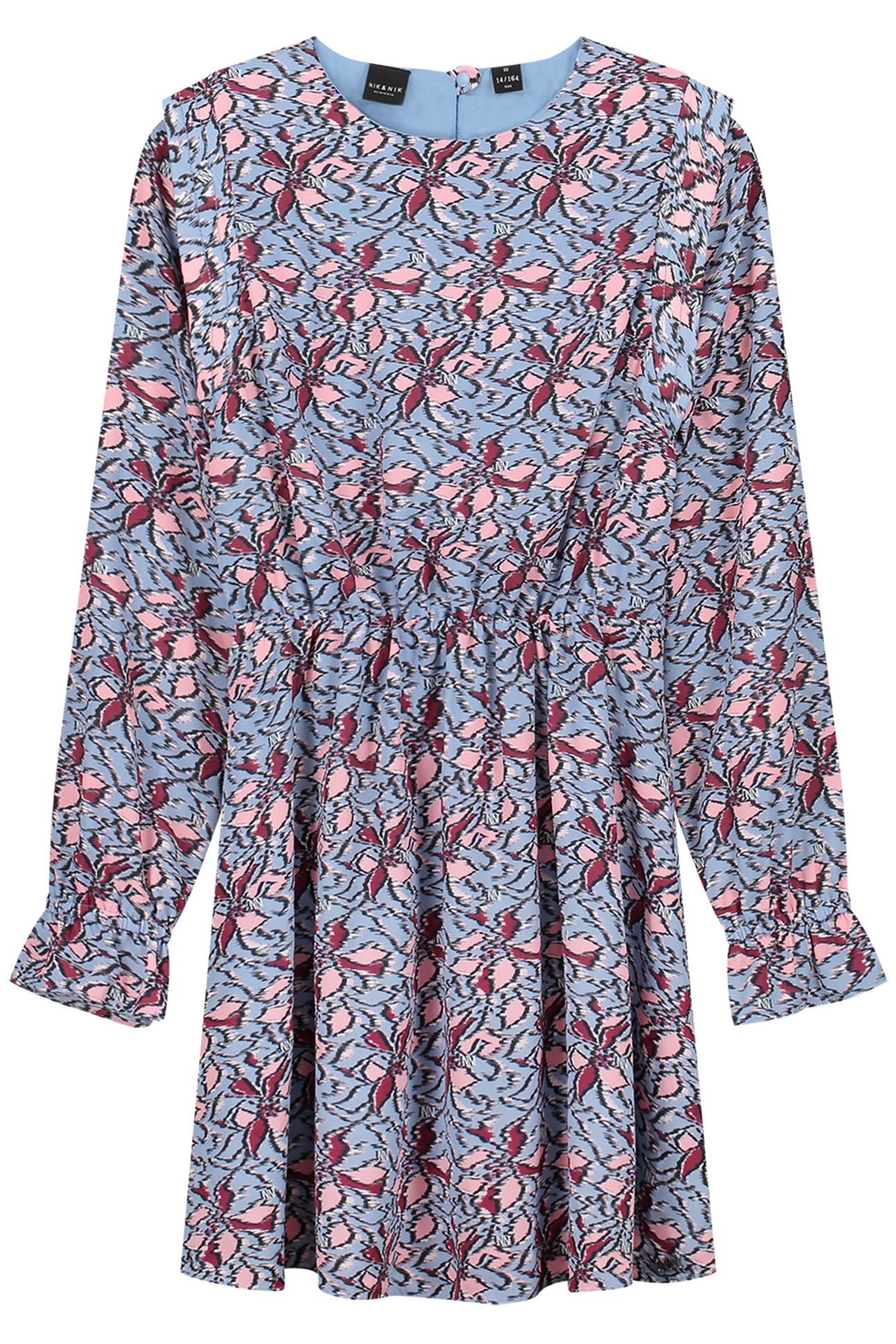 SAFI DRESS LAVENDER BLUE/SOFT PINK 2