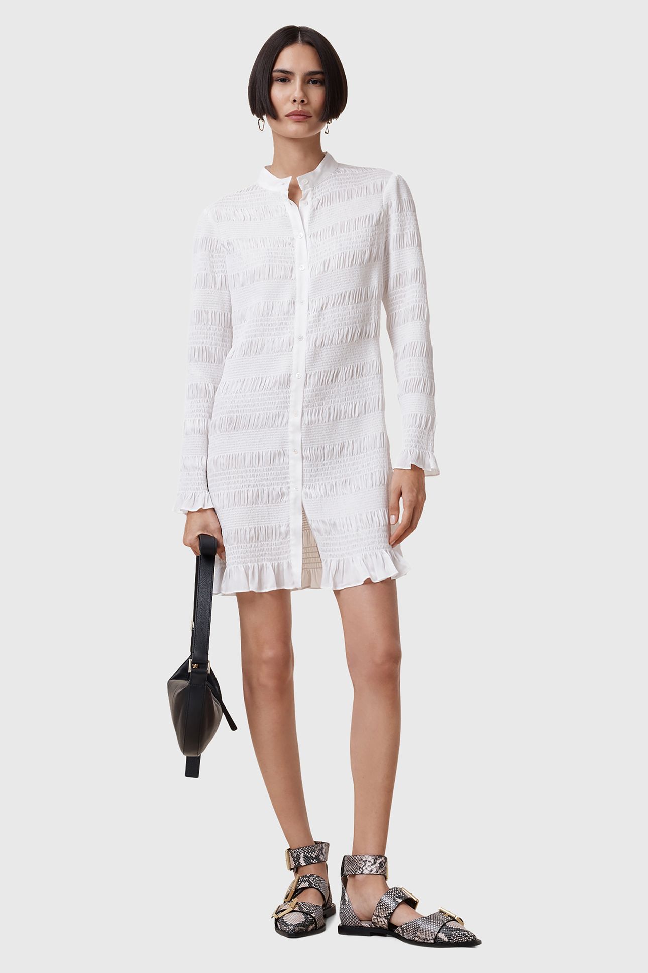MEG MINI DRESS WHITE 4