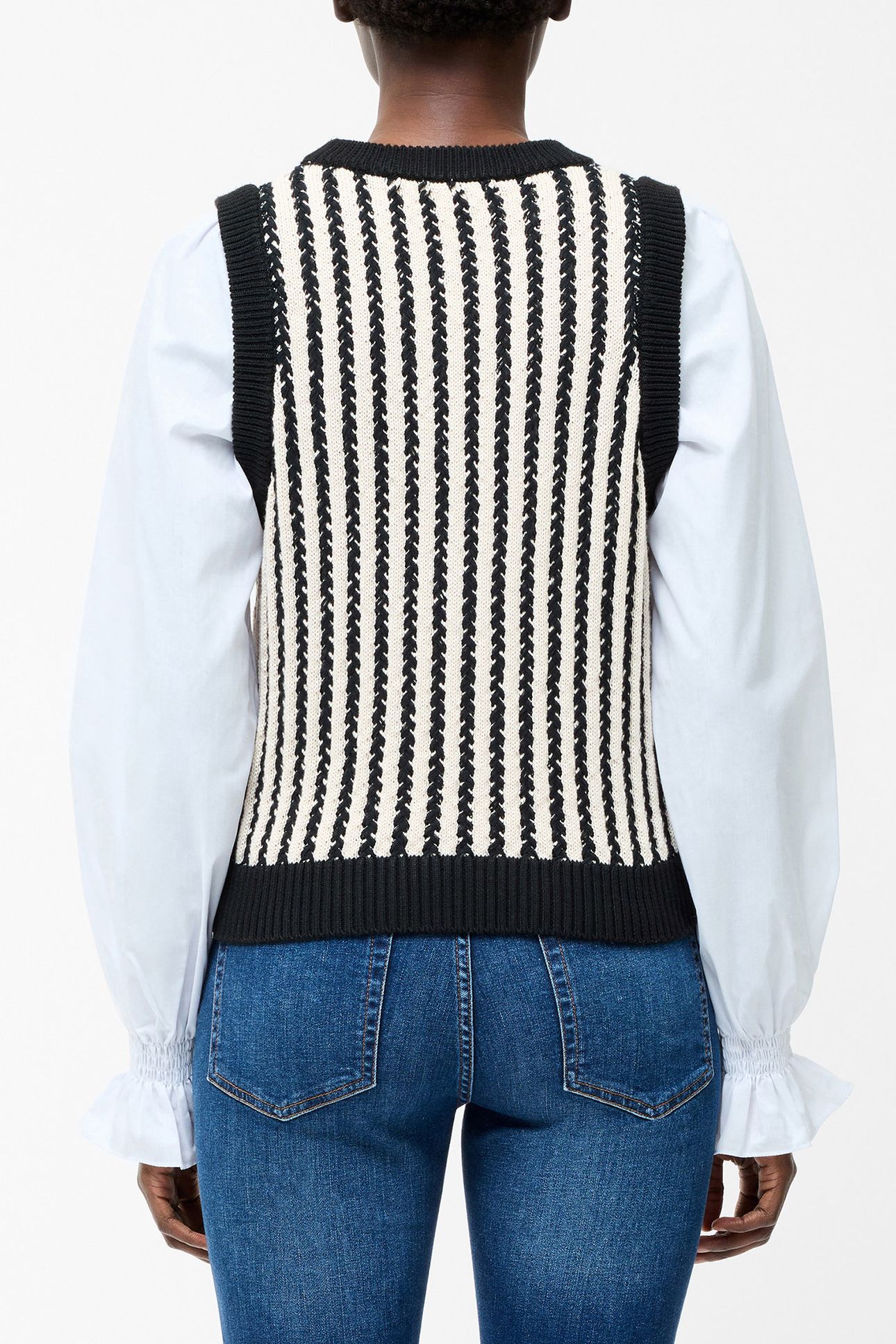 2-IN-1 TANK SHIRT BLACK/CLASSIC CREAM 2