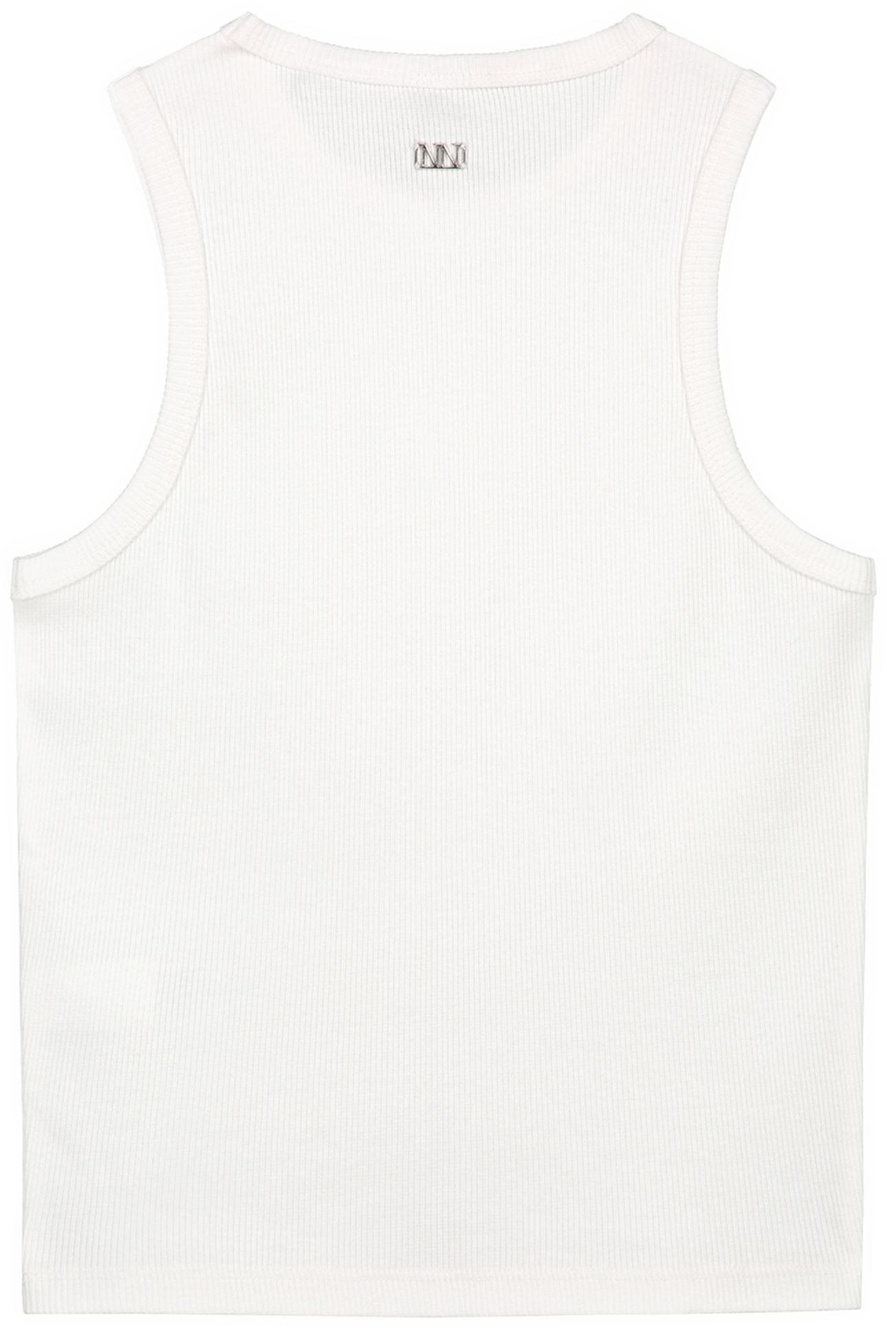 SOLID RIB TOP OFF WHITE 2
