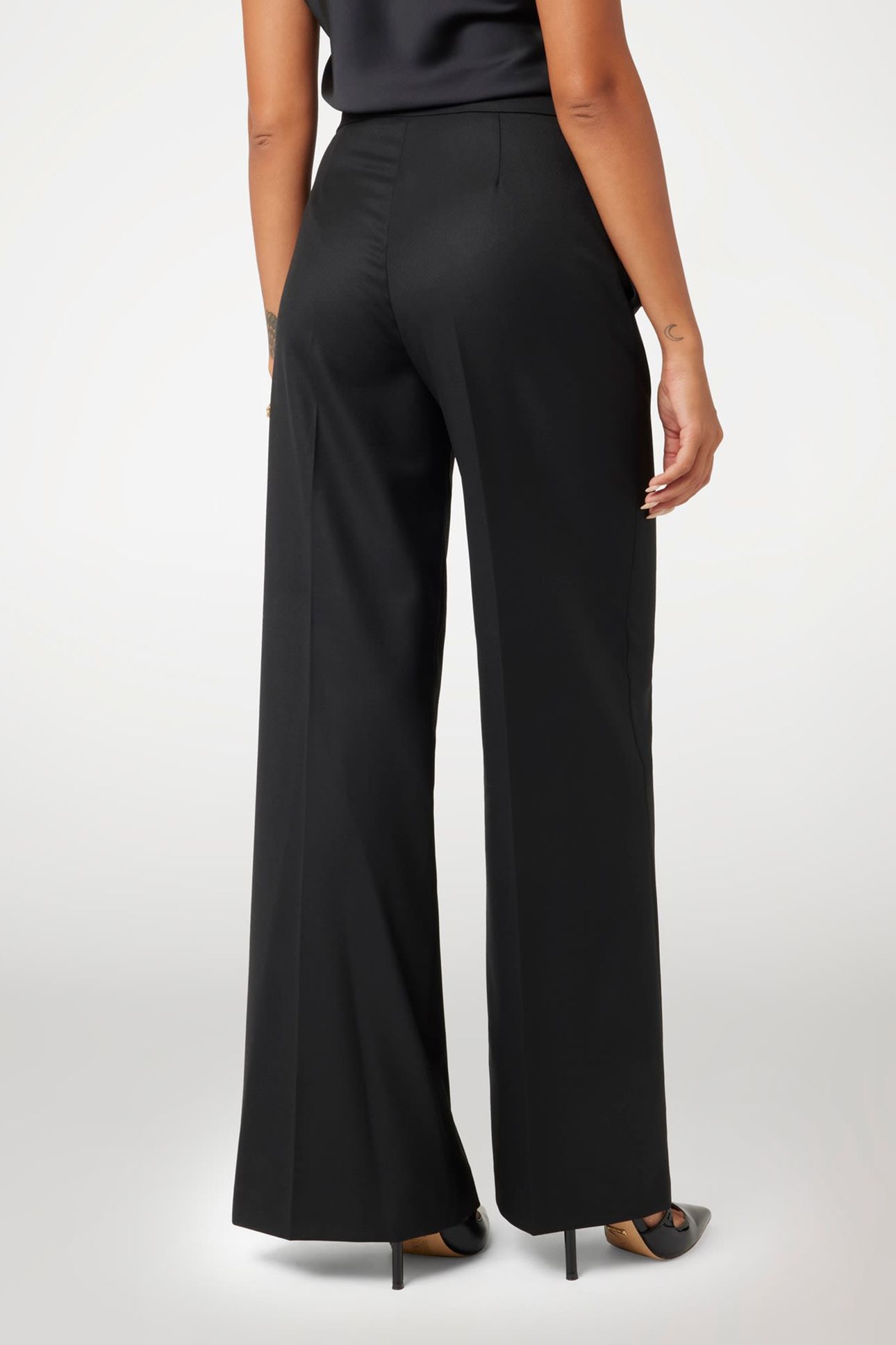 MARCIANO BY GUESS MAGDA STRAIGHT PANT JET BLACK 2