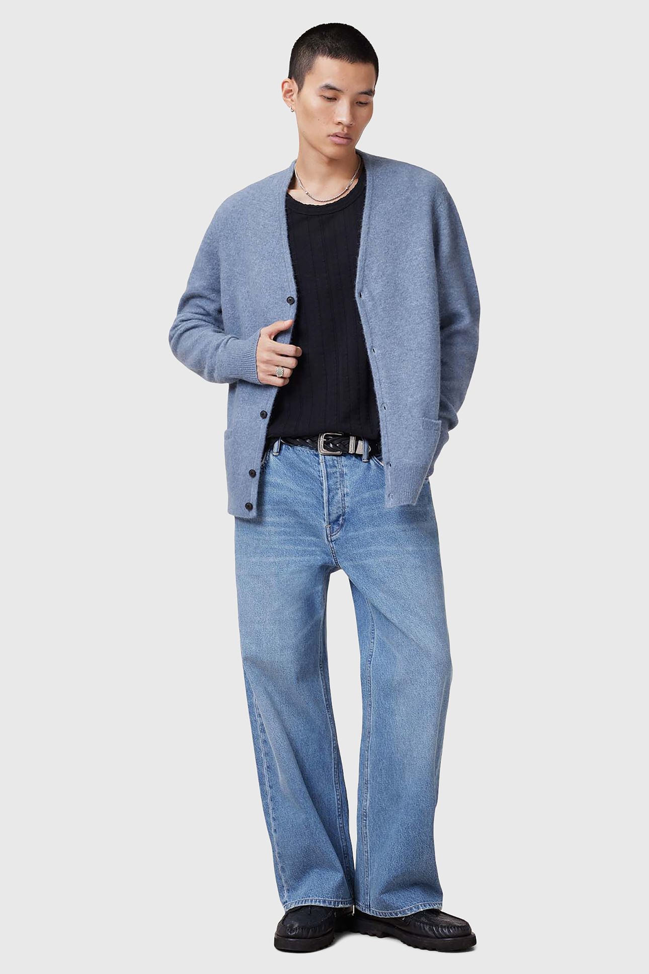 RENN CARDIGAN DAMSON BLUE 3