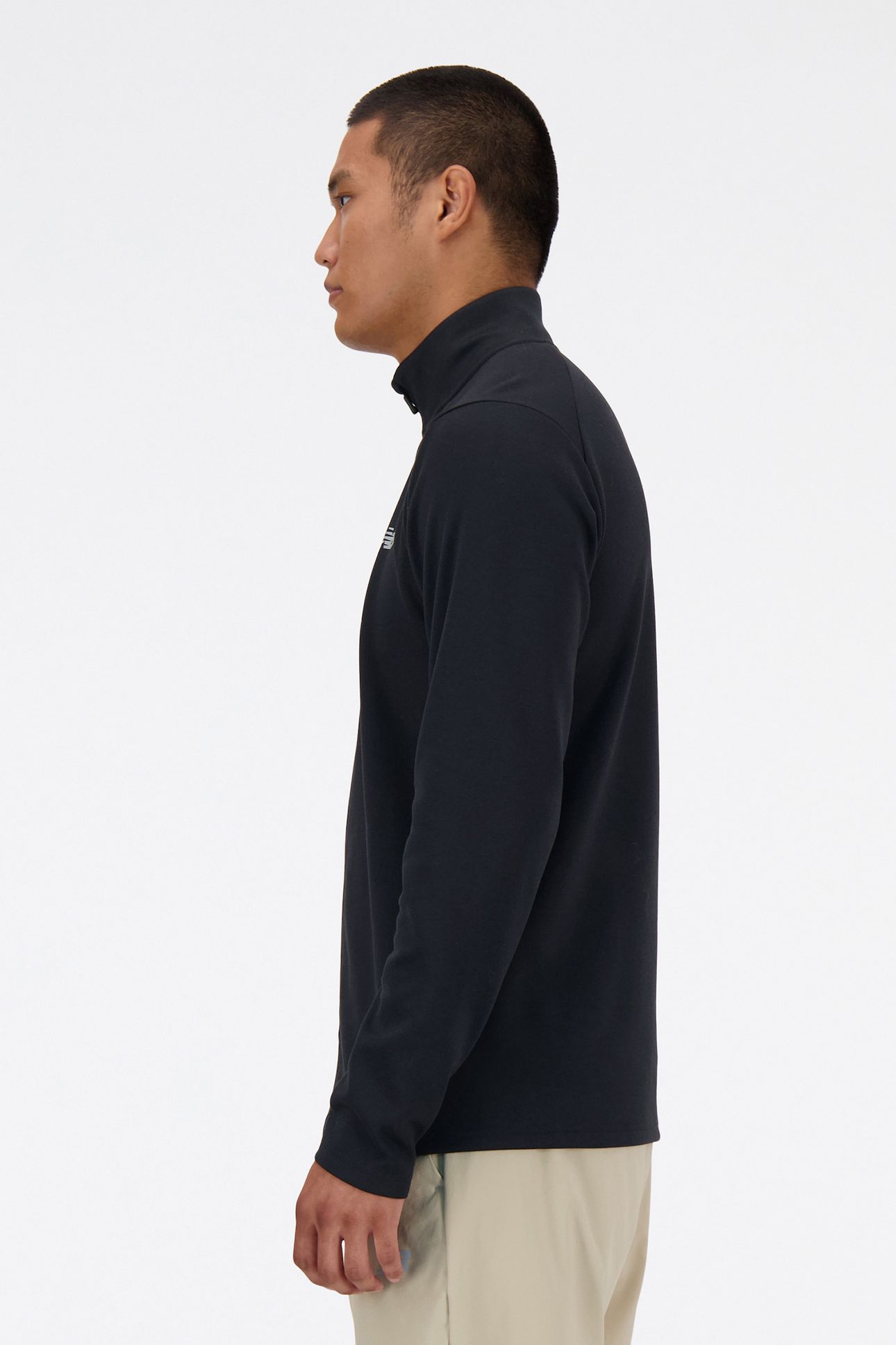 TECH KNIT FULL ZIP SPORTS JACKET IN BLACK 3