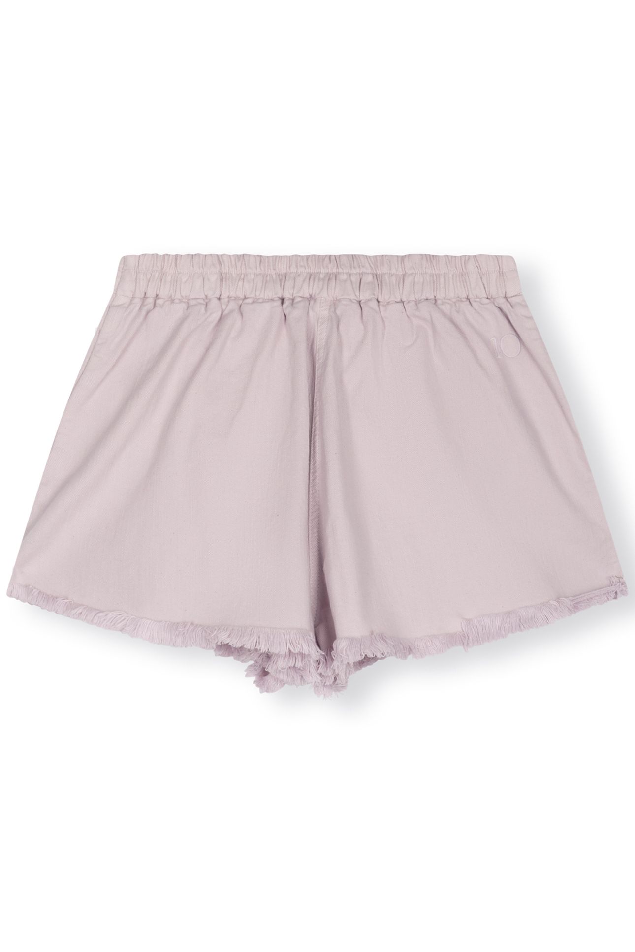 FRINGED SHORTS PALE LILAC 5