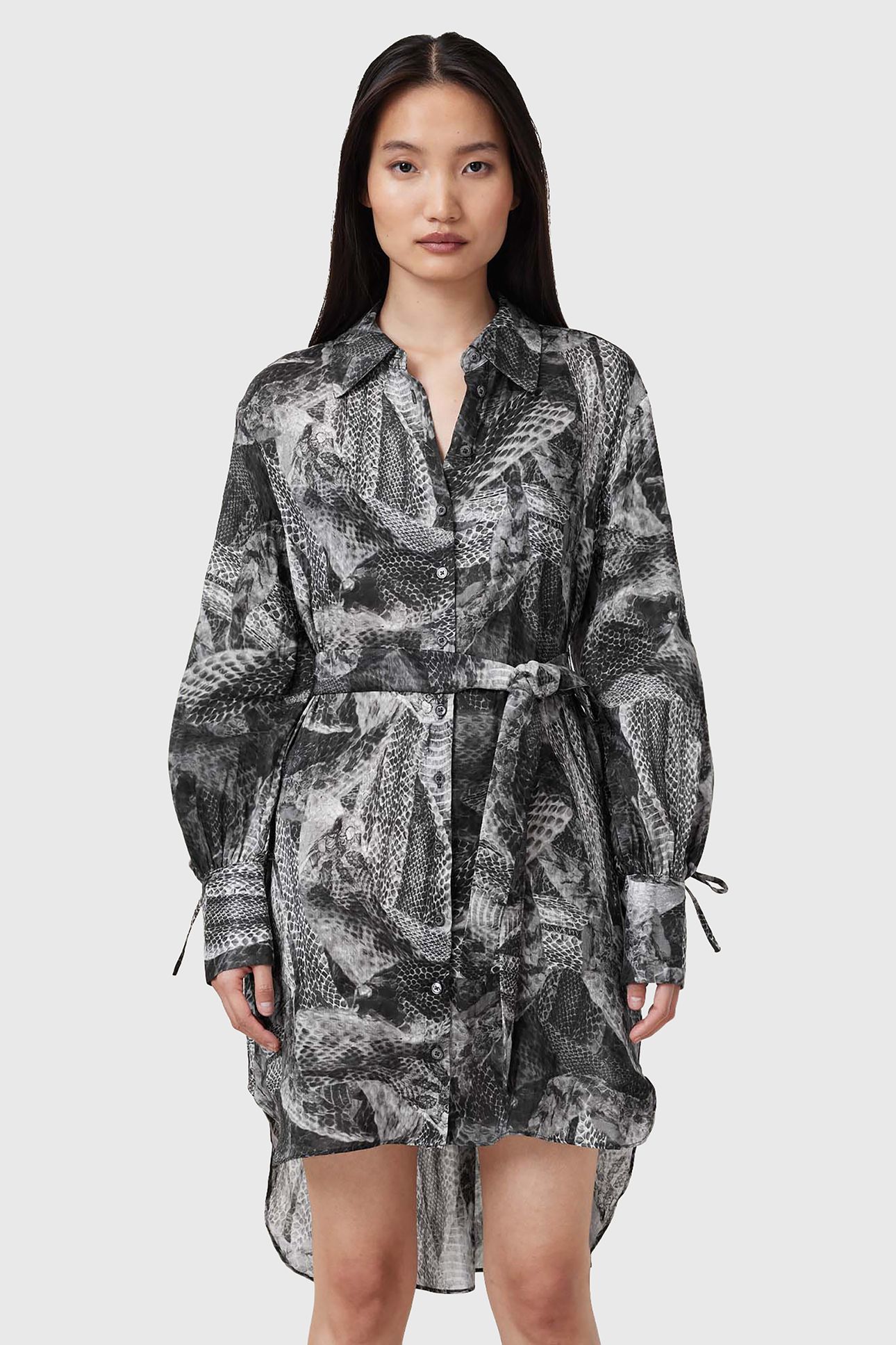 LEYLA DRESS EVOLVE SLATE GREY 1