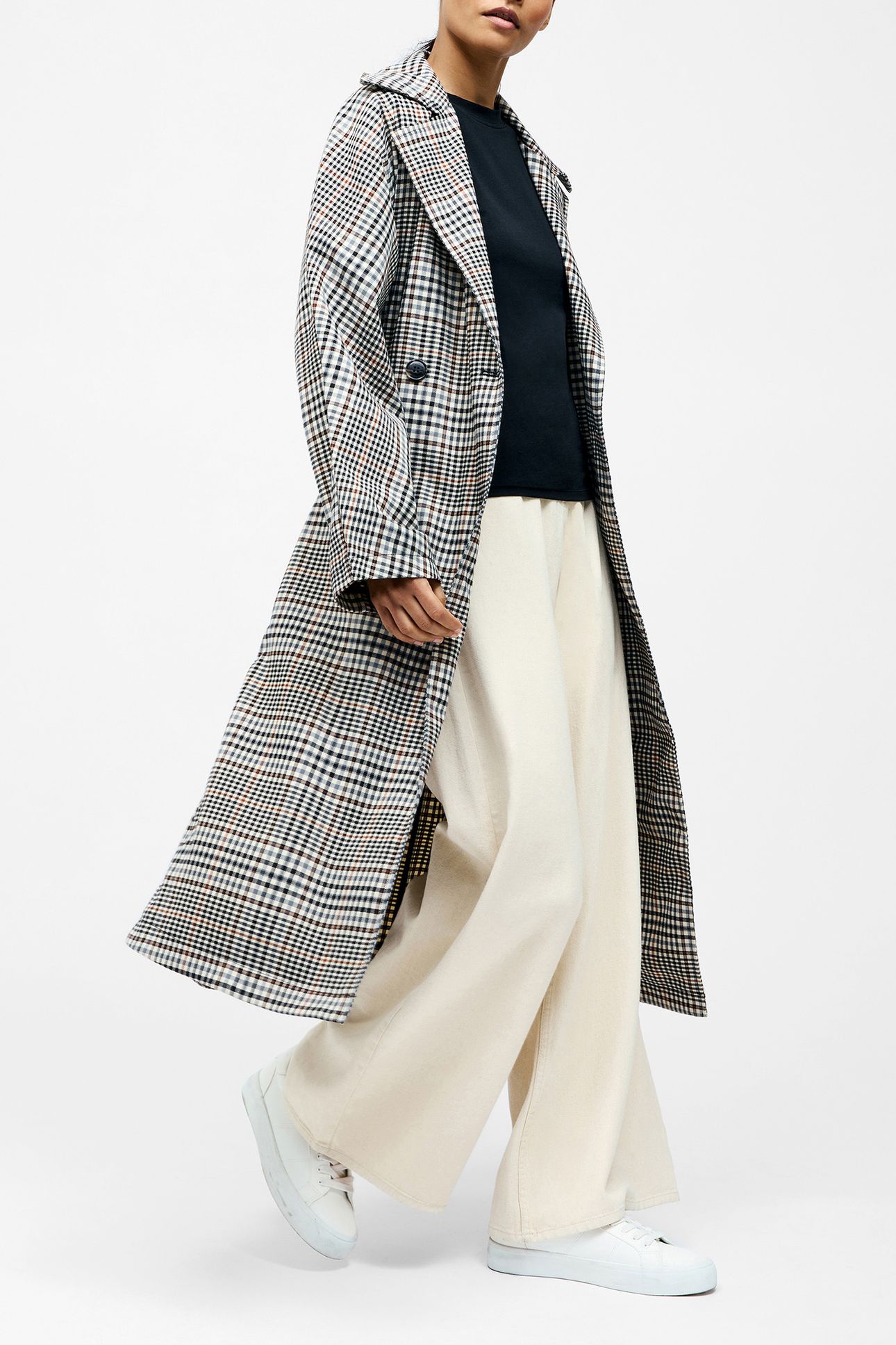 CHECK TRENCH COAT MULTI 4