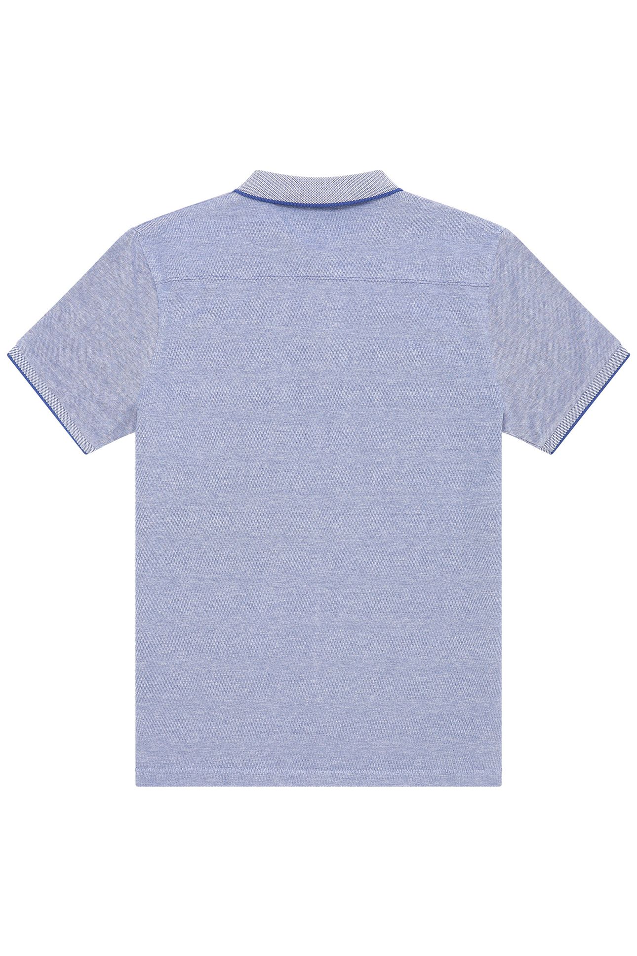 BIRDSEYE TIPPED POLO BRIGHT BLUE/BRIGHT B 2