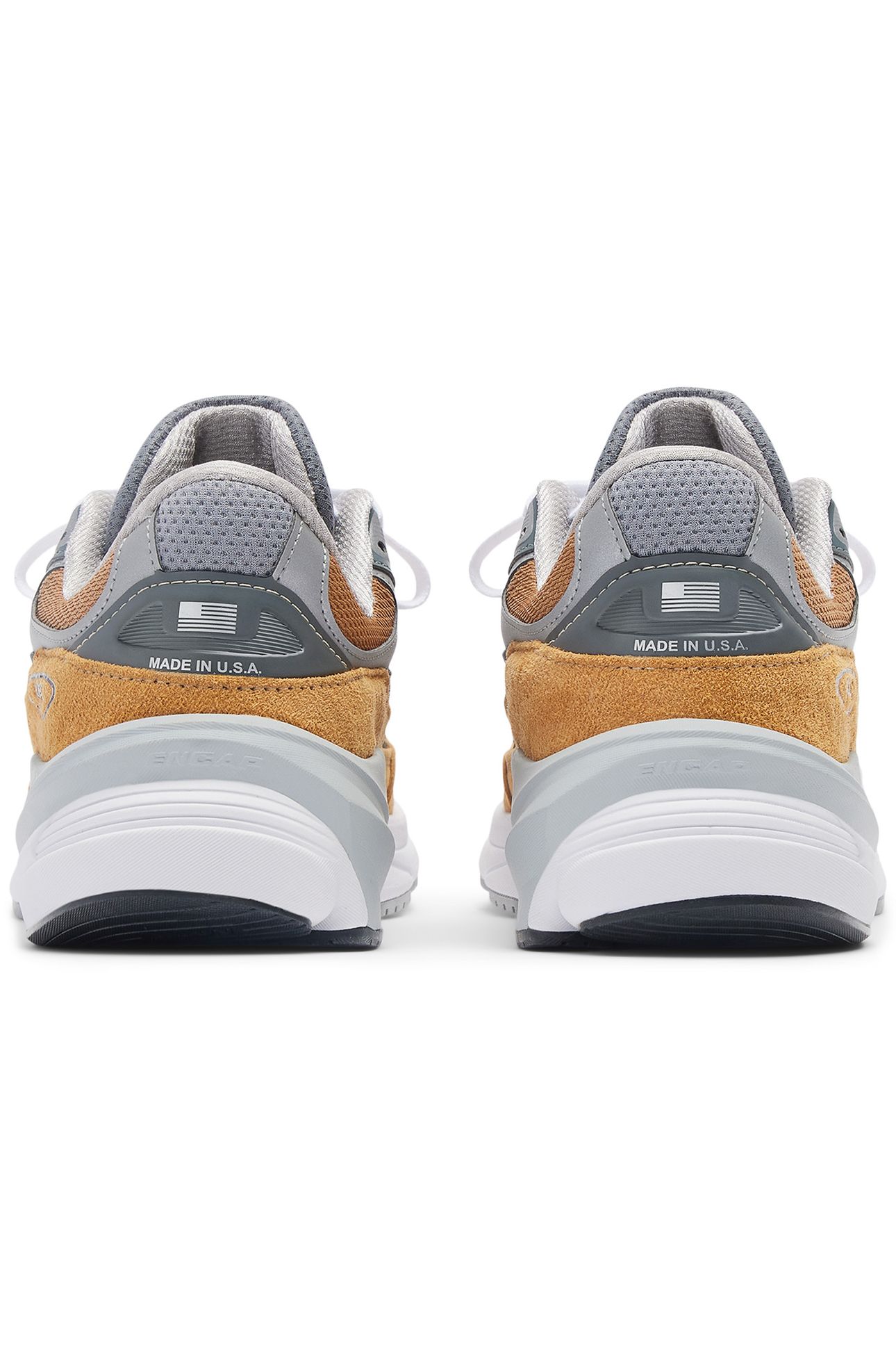 U990TN6 MADE IN USA SNEAKERS IN ORANGE AND GREY 4
