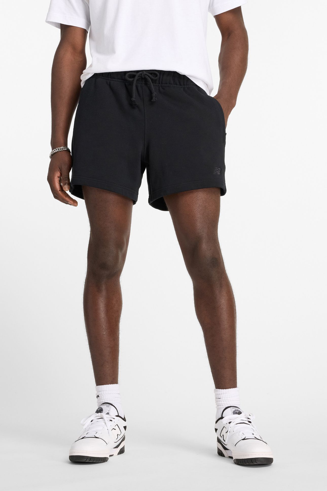 SWEAT SHORTS IN BLACK 1