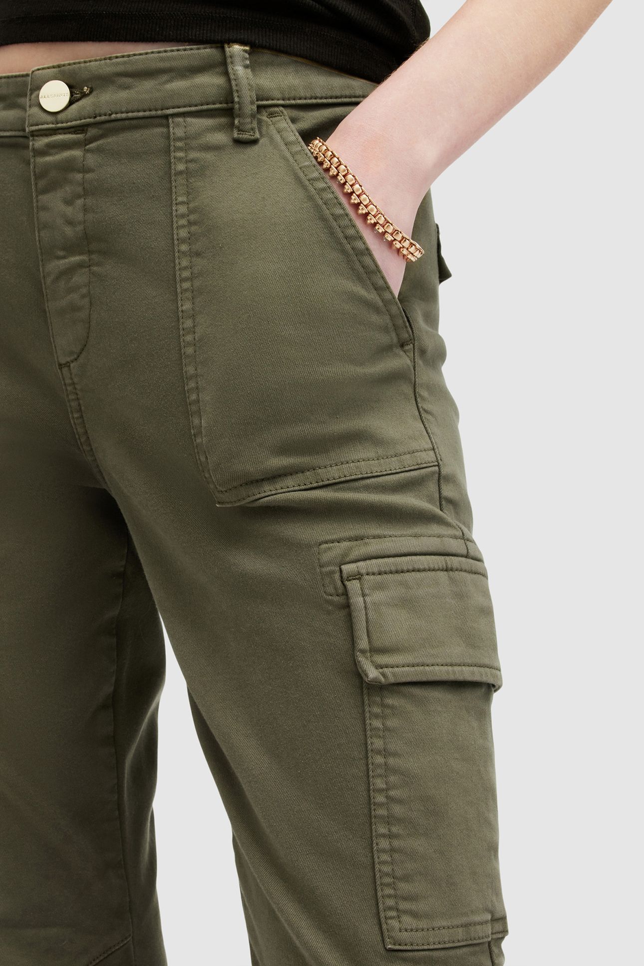 DURAN SKINNY CARGO KHAKI GREEN 5