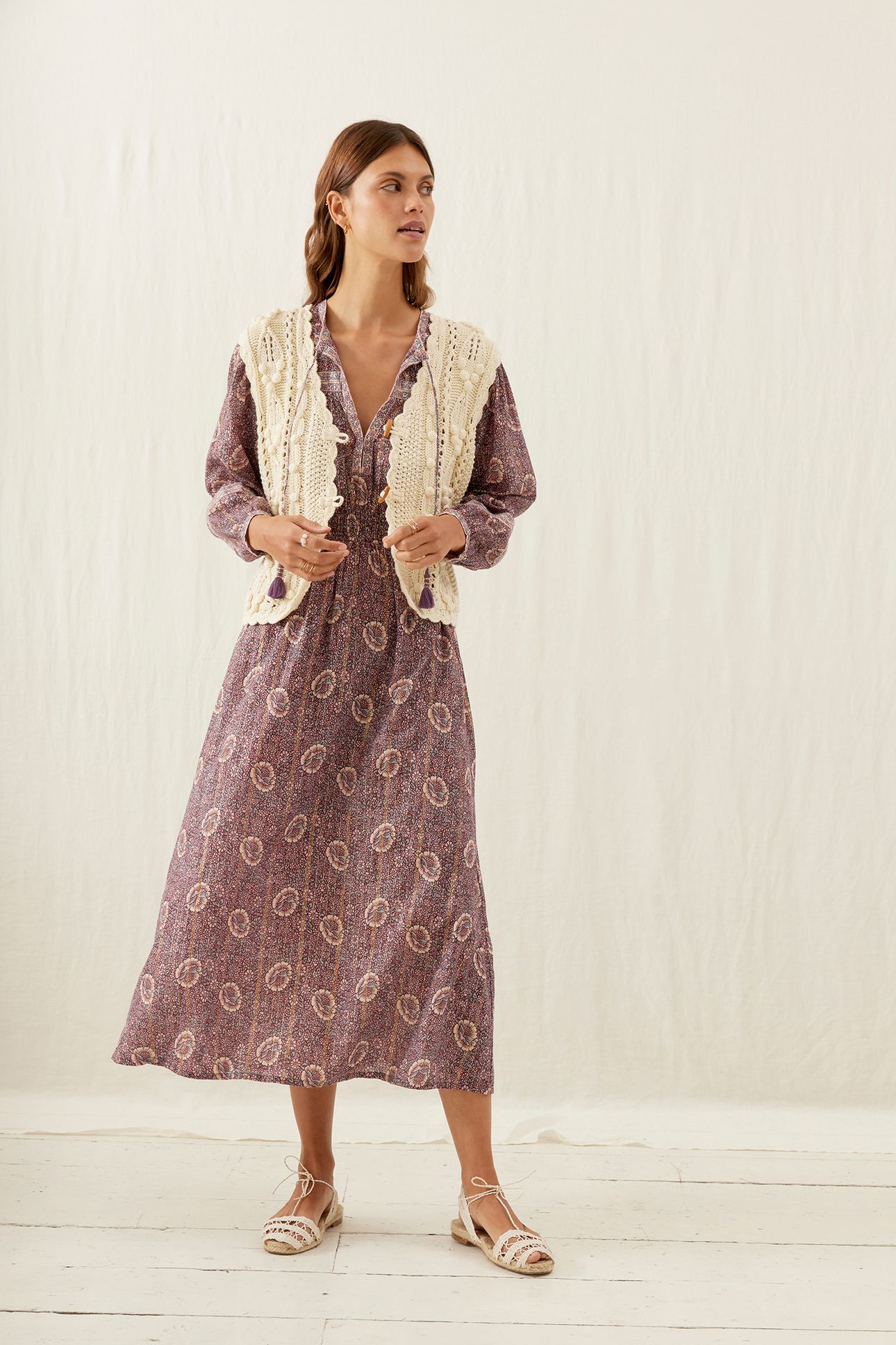 DRESS DIANE PURPLE DUSK GROVE 3