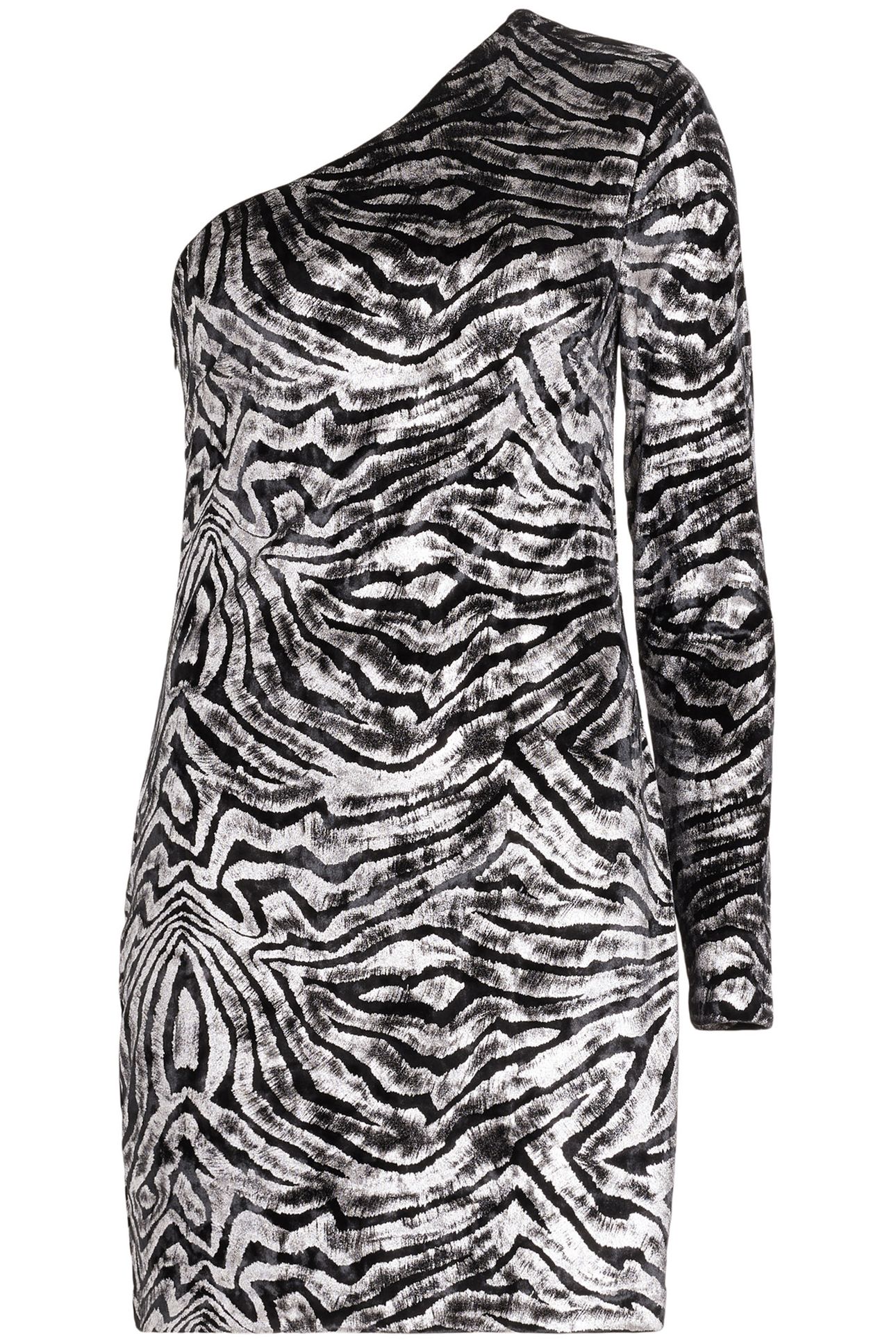 DERI ZEBRA DRESS BLACK/SILVER 4