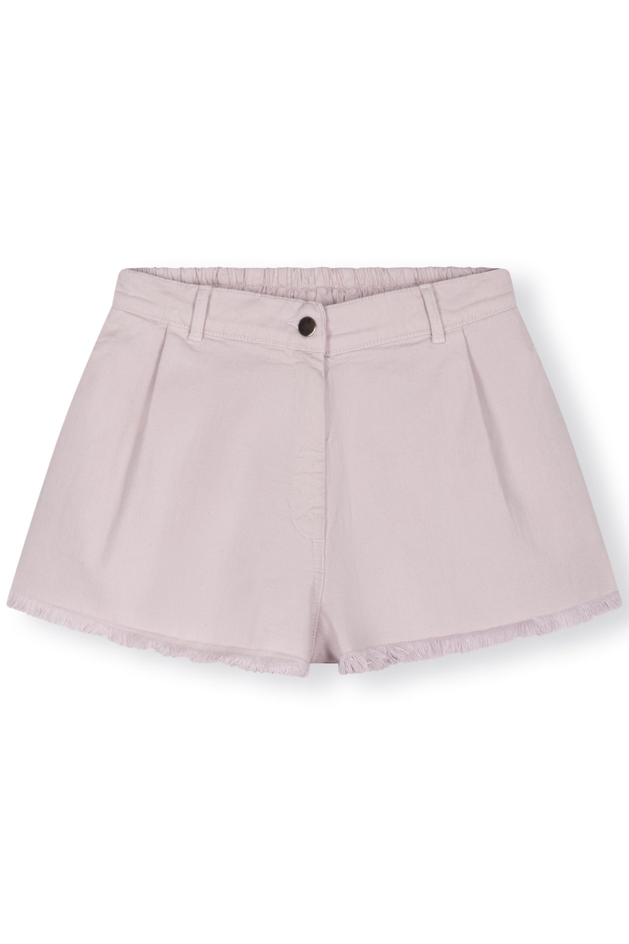 FRINGED SHORTS PALE LILAC 4
