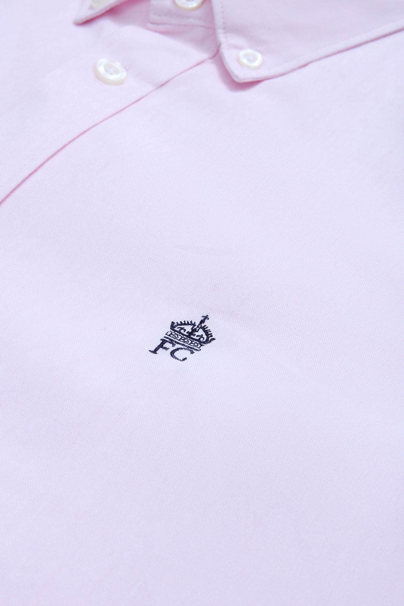 OXFORD S/S T SOFT PINK/MARINE 3