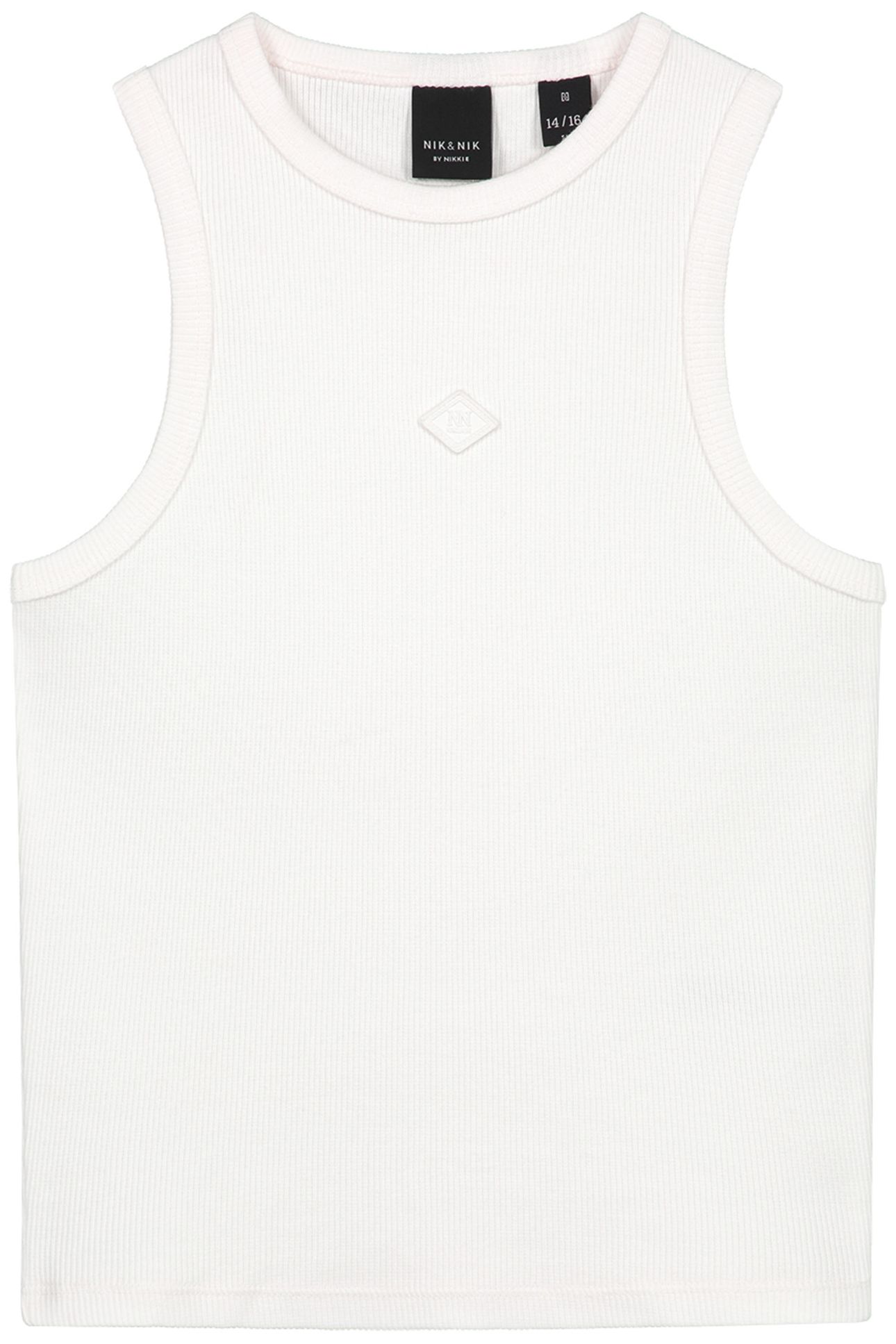 SOLID RIB TOP OFF WHITE 1